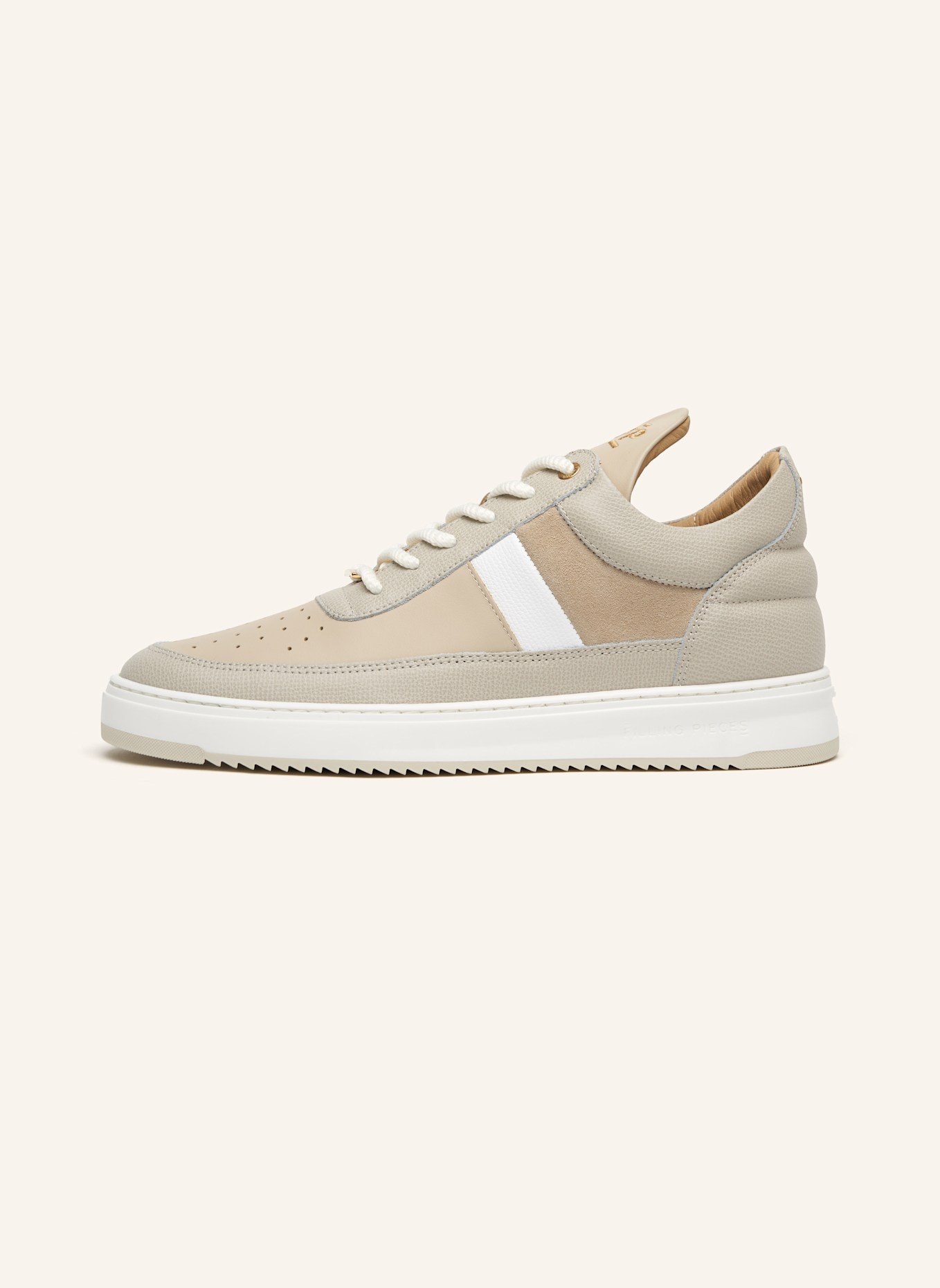 FILLING PIECES Low Top Sneaker GAME LUX, Farbe: BEIGE (Bild 3)