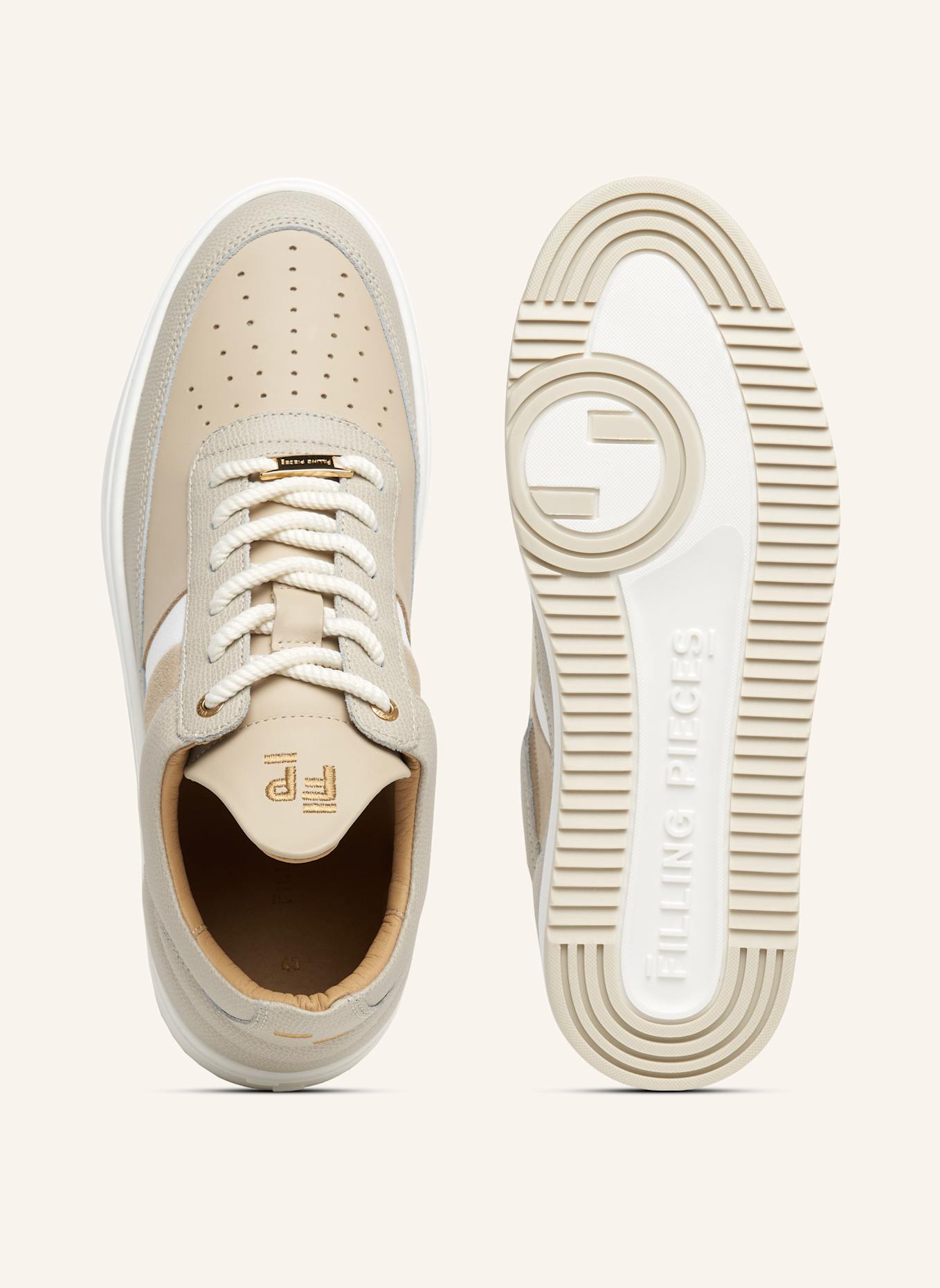 FILLING PIECES Low Top Sneaker GAME LUX, Farbe: BEIGE (Bild 4)