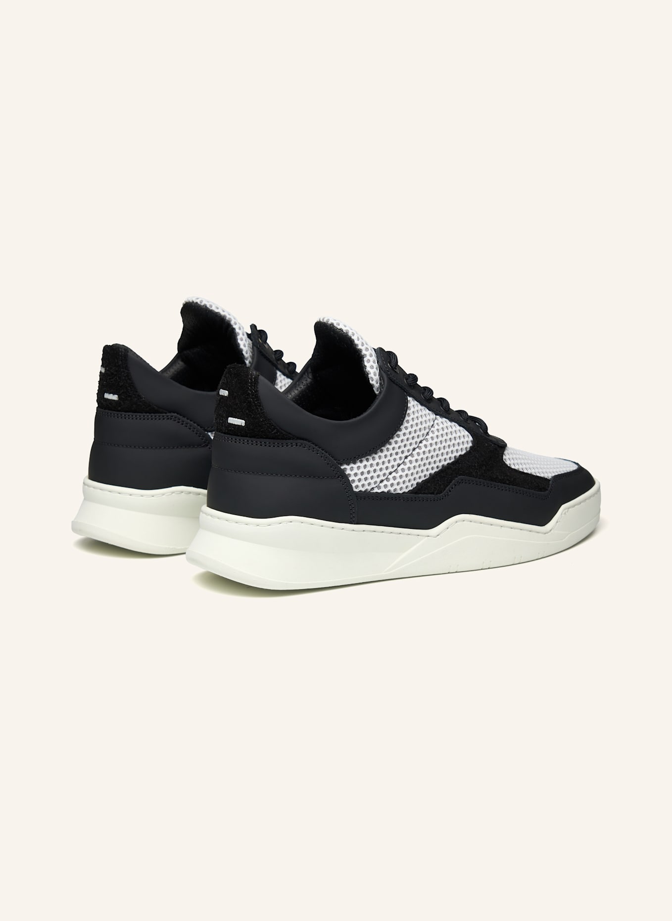 FILLING PIECES Sneaker LOW TOP GHOST MESH: SCHWARZ
