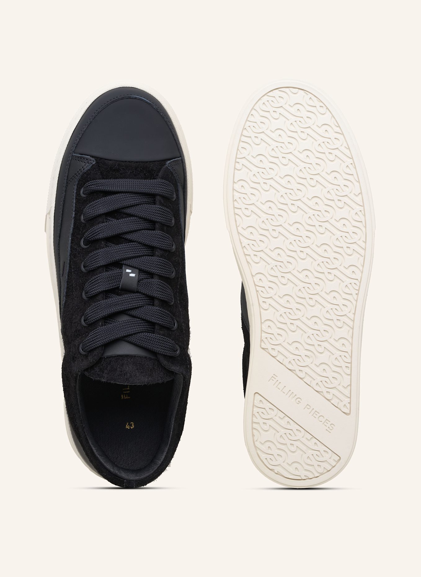 FILLING PIECES Sneaker RIVIERA FUZZ: SCHWARZ