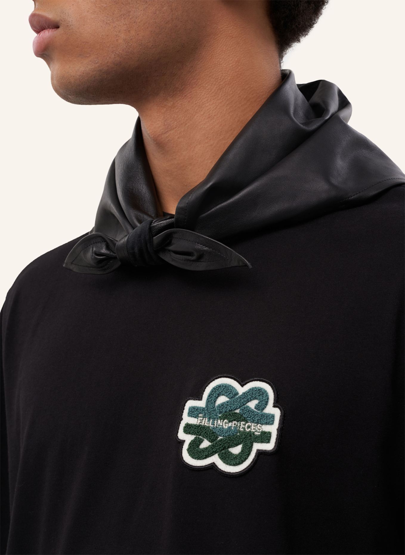 FILLING PIECES T-Shirt GOWTU: SCHWARZ