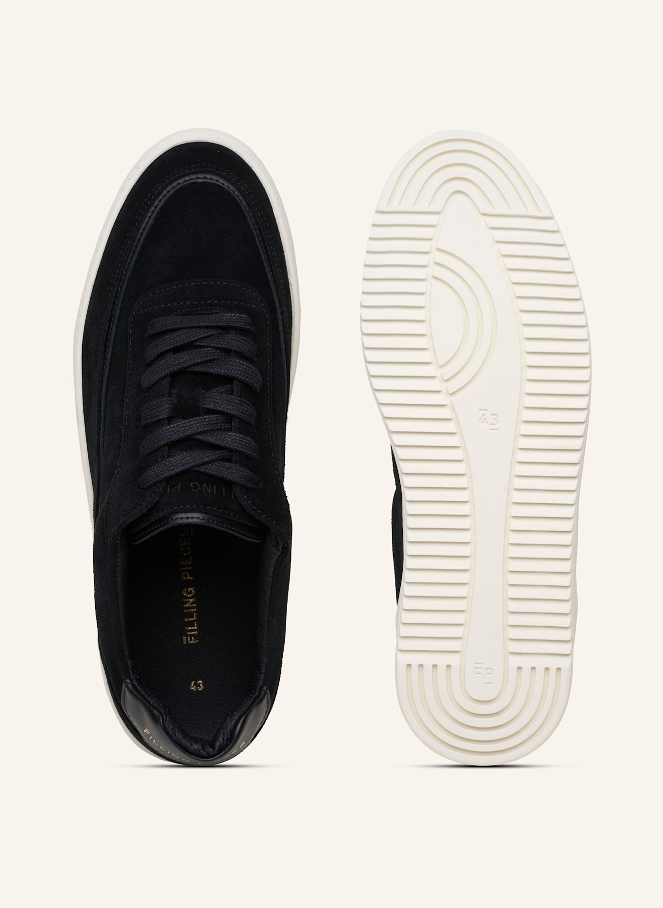FILLING PIECES Sneaker MONDO STACK SUEDE: SCHWARZ