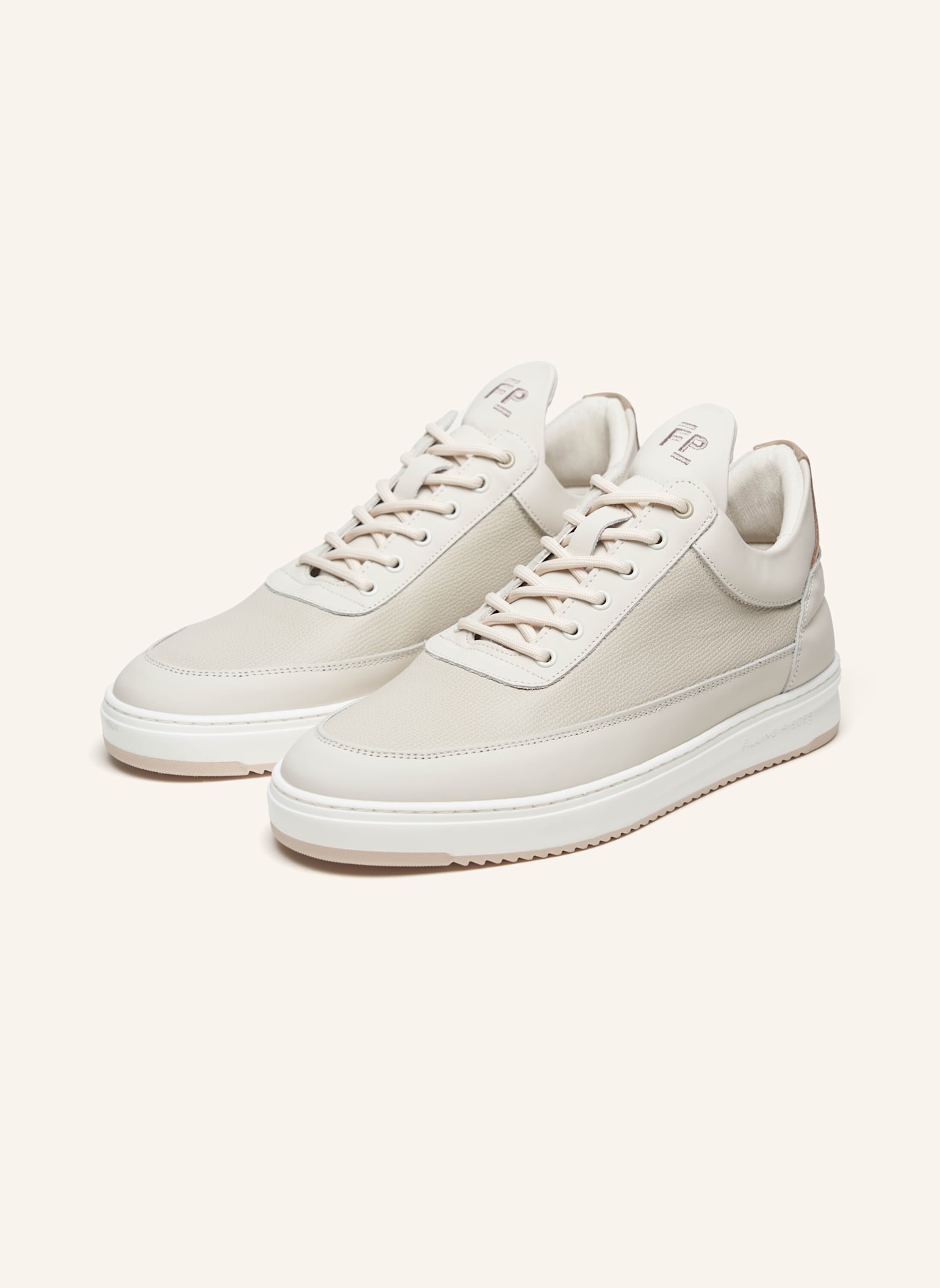 FILLING PIECES Low Top Sneaker TECH CRUMBS: BEIGE