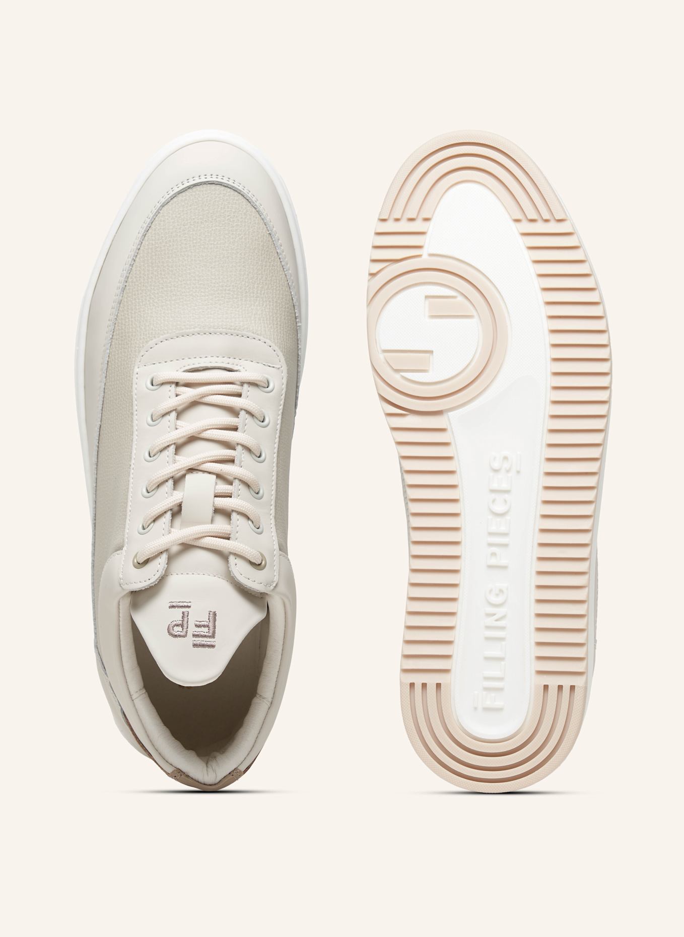 FILLING PIECES Low Top Sneaker TECH CRUMBS: BEIGE