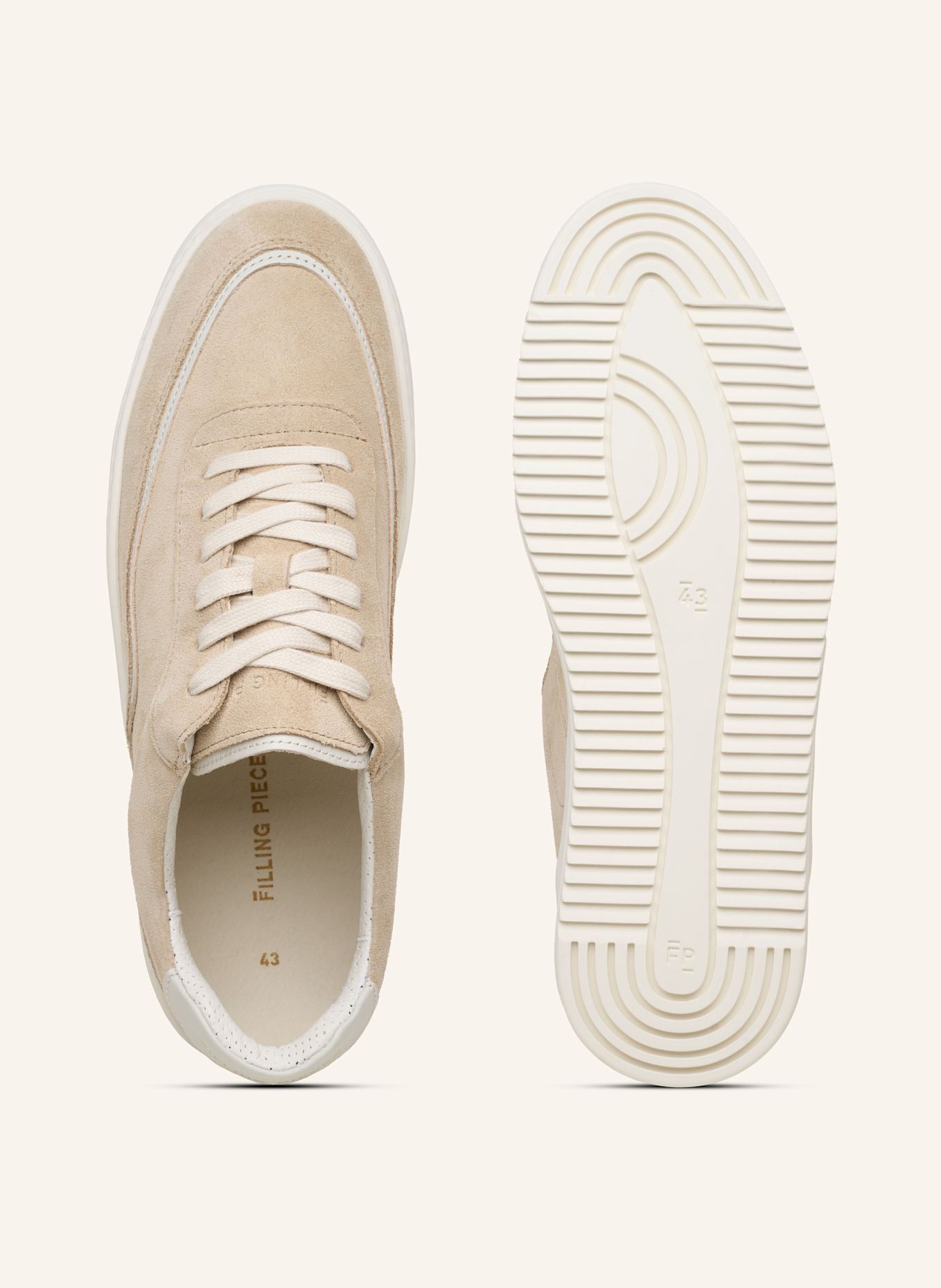FILLING PIECES Sneaker MONDO STACK SUEDE: BEIGE