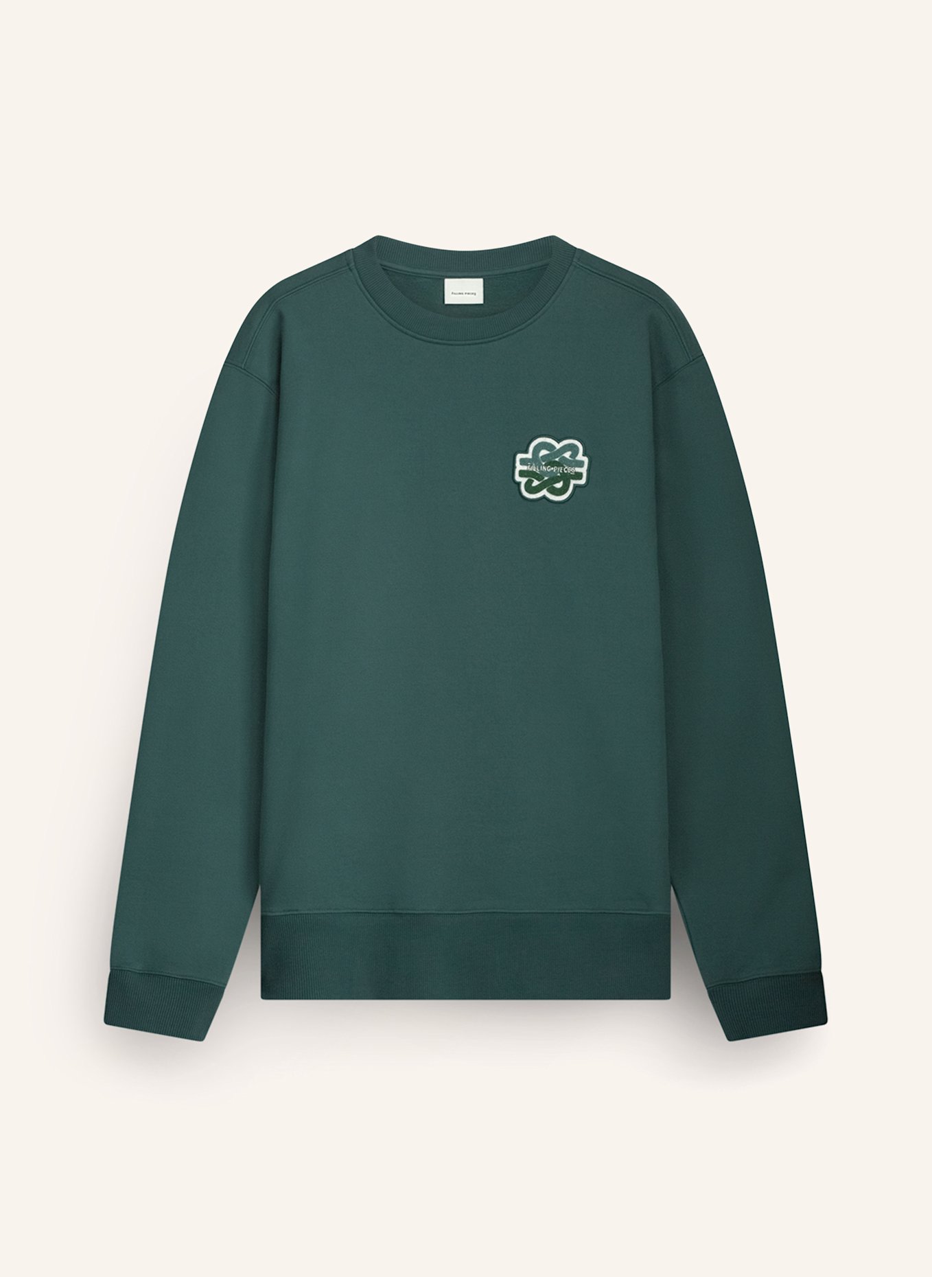 FILLING PIECES Sweatshirt GOWTU TONAL: DUNKELGRÜN