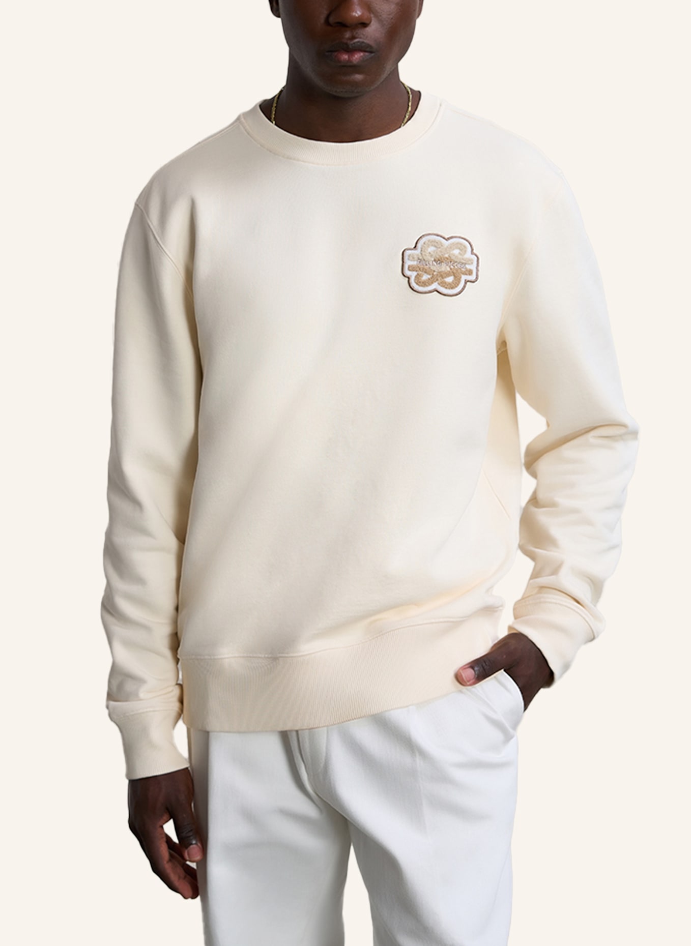 FILLING PIECES Sweatshirt GOWTU TONAL: WEISS