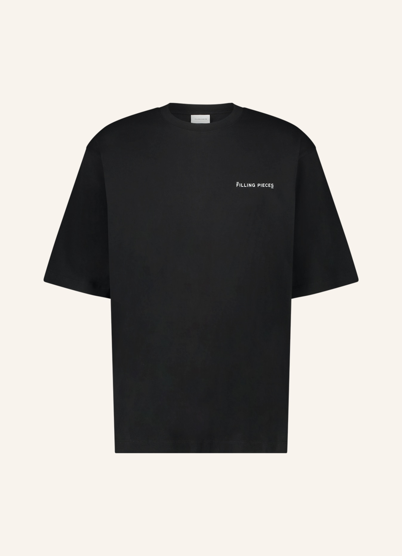 FILLING PIECES T-Shirt BOXY: SCHWARZ