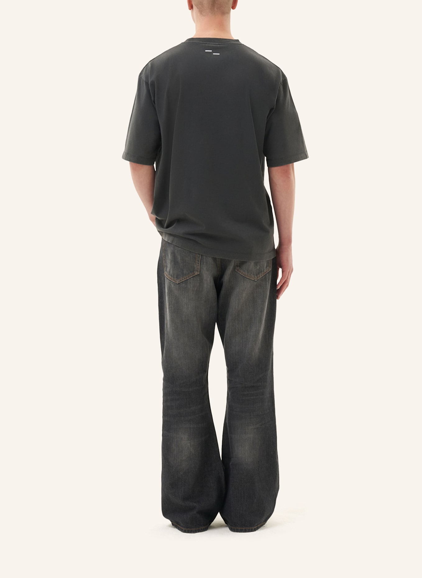 FILLING PIECES T-Shirt BOXY: DUNKELGRAU