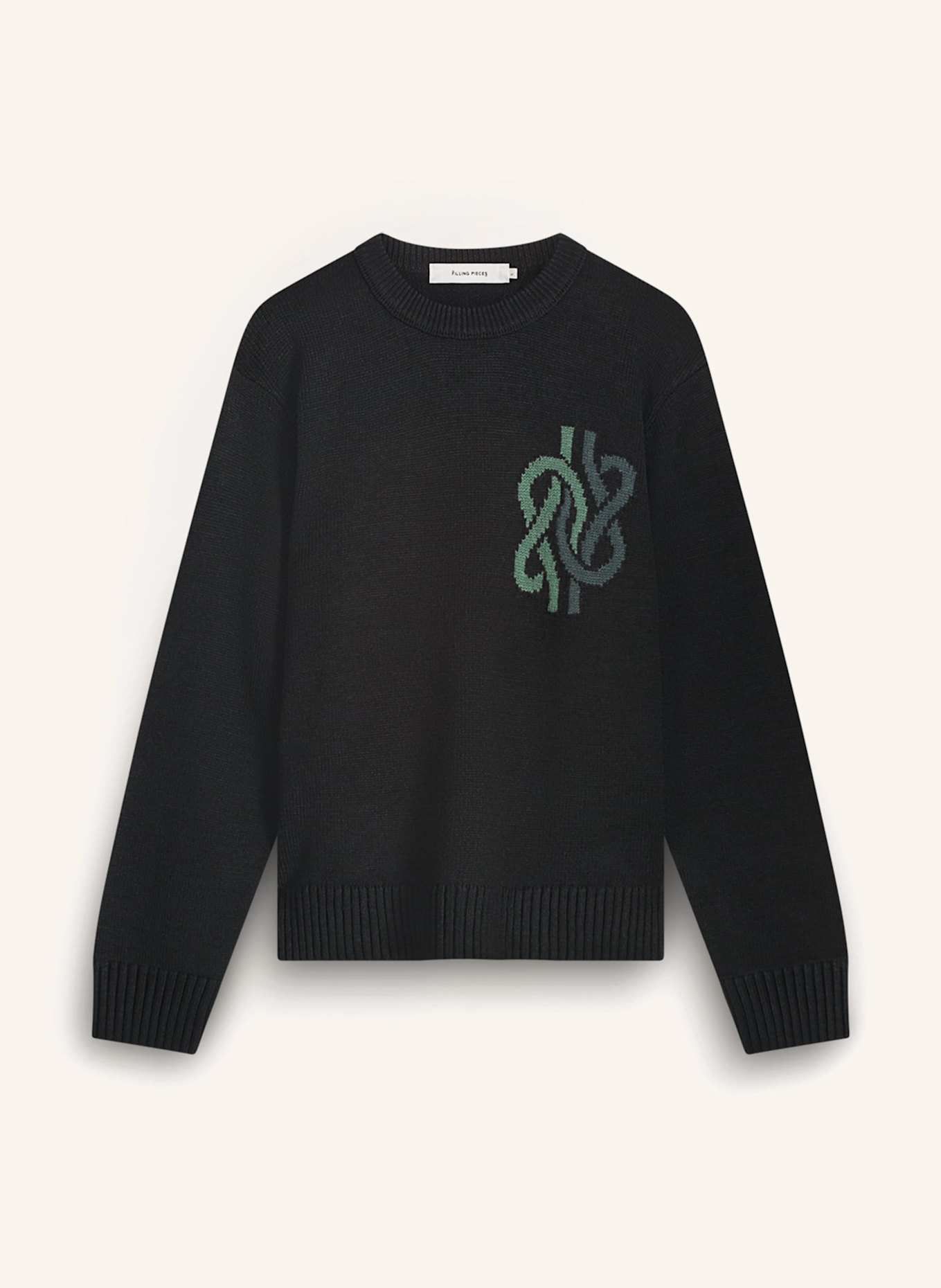 FILLING PIECES Knit Sweater Knot: SCHWARZ