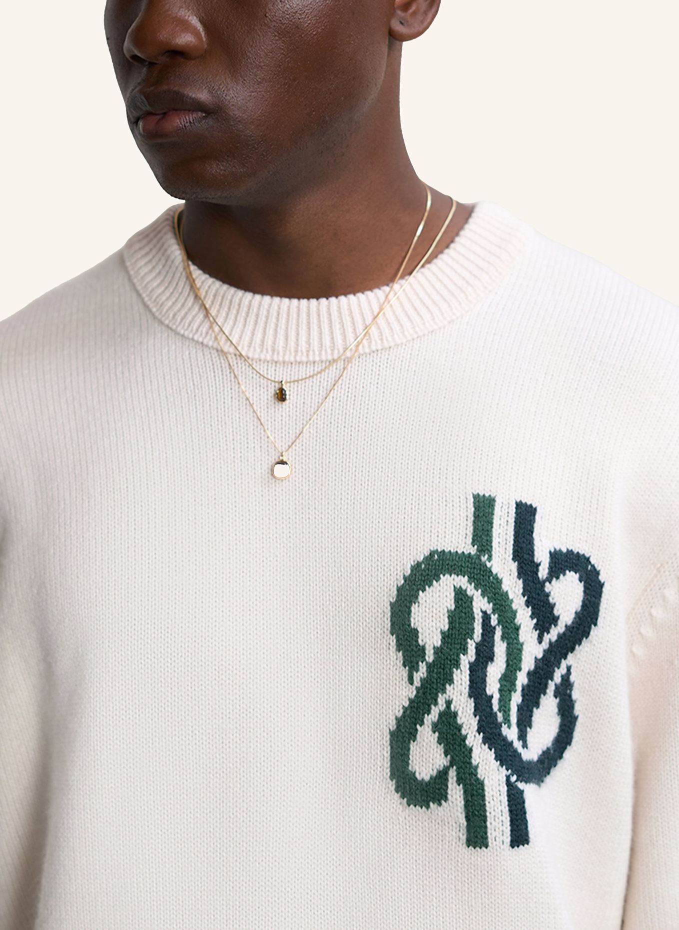 FILLING PIECES Knit Sweater Knot: WEISS