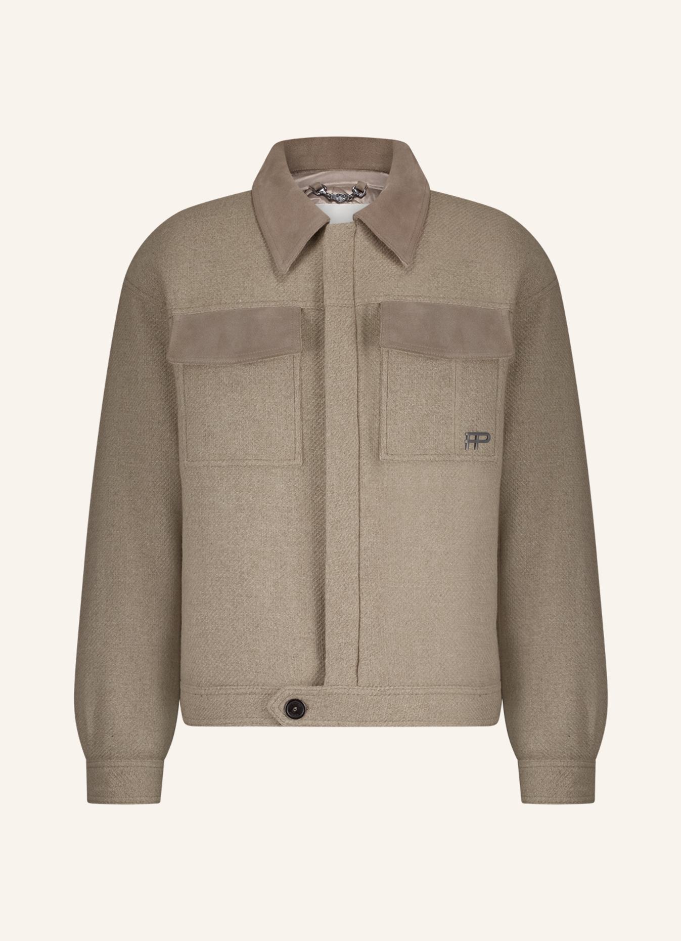 FILLING PIECES Box Jacket Varsity: TAUPE