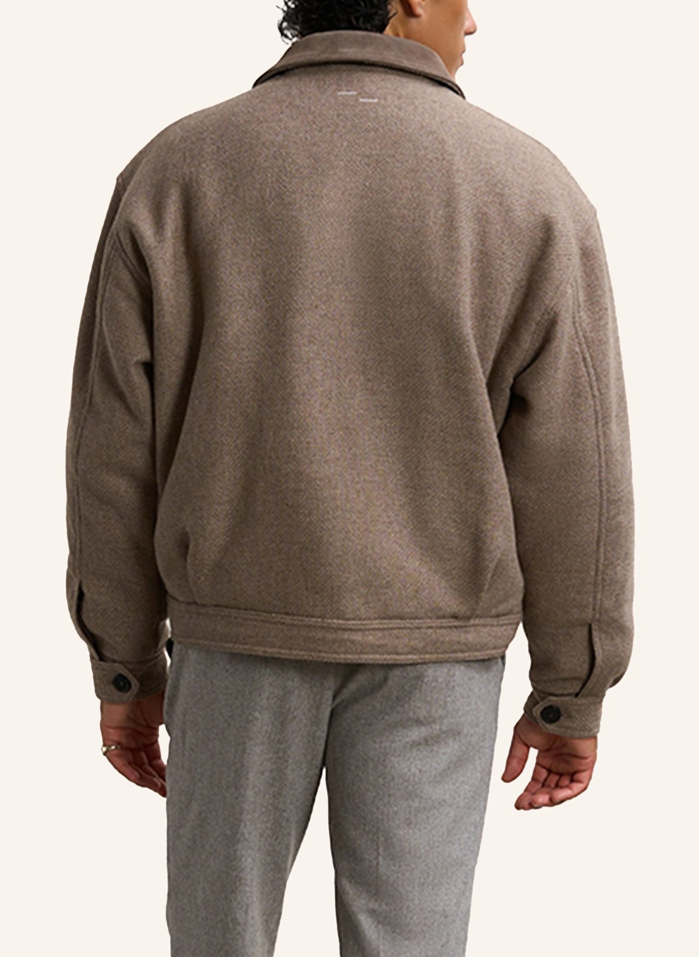 FILLING PIECES Box Jacket Varsity: TAUPE