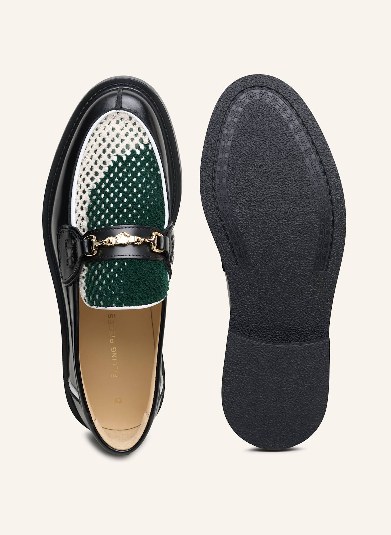 FILLING PIECES Slipper RUGBY: SCHWARZ