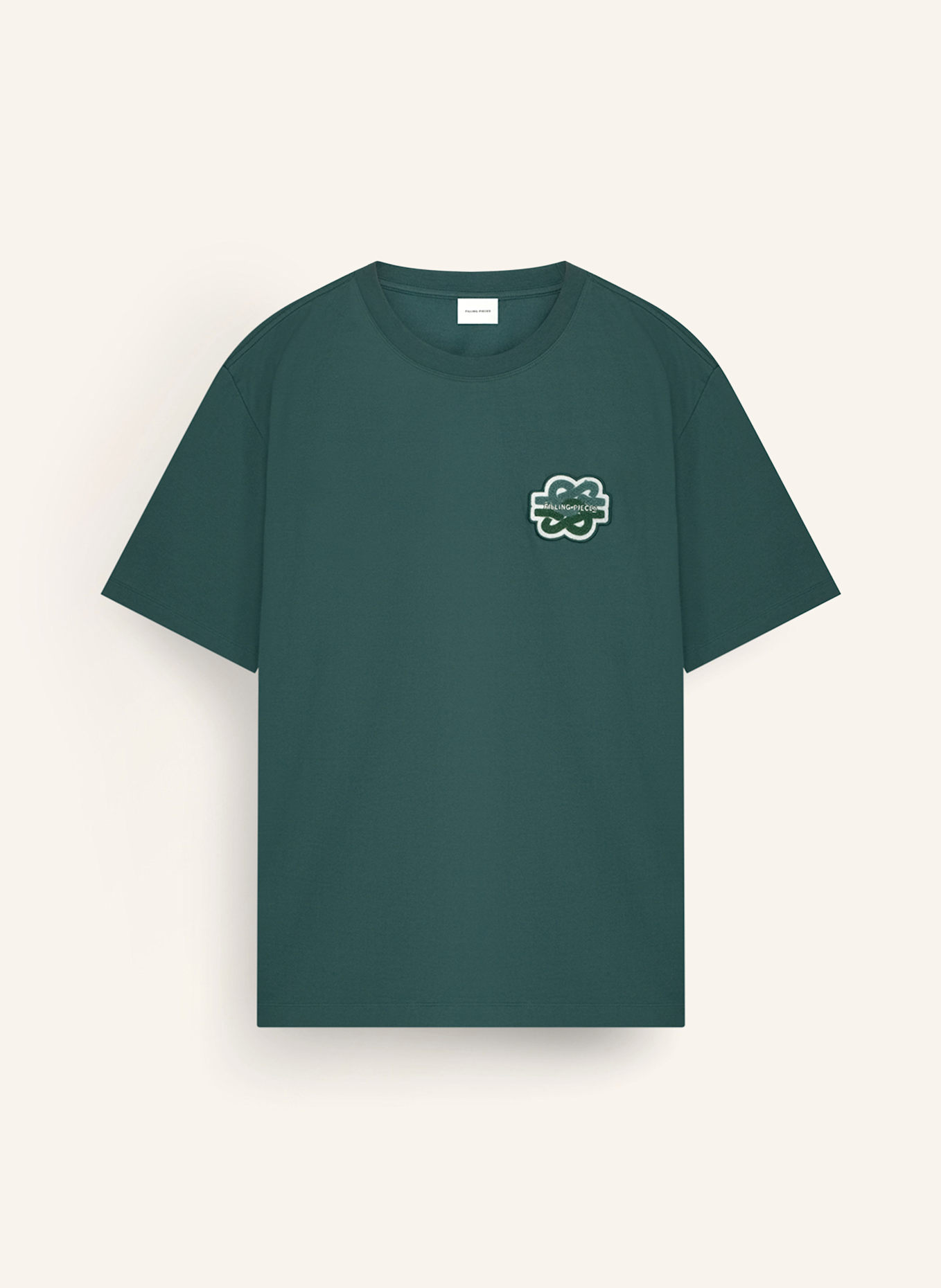 FILLING PIECES T-shirt GOWTU TONAL: DUNKELGRÜN