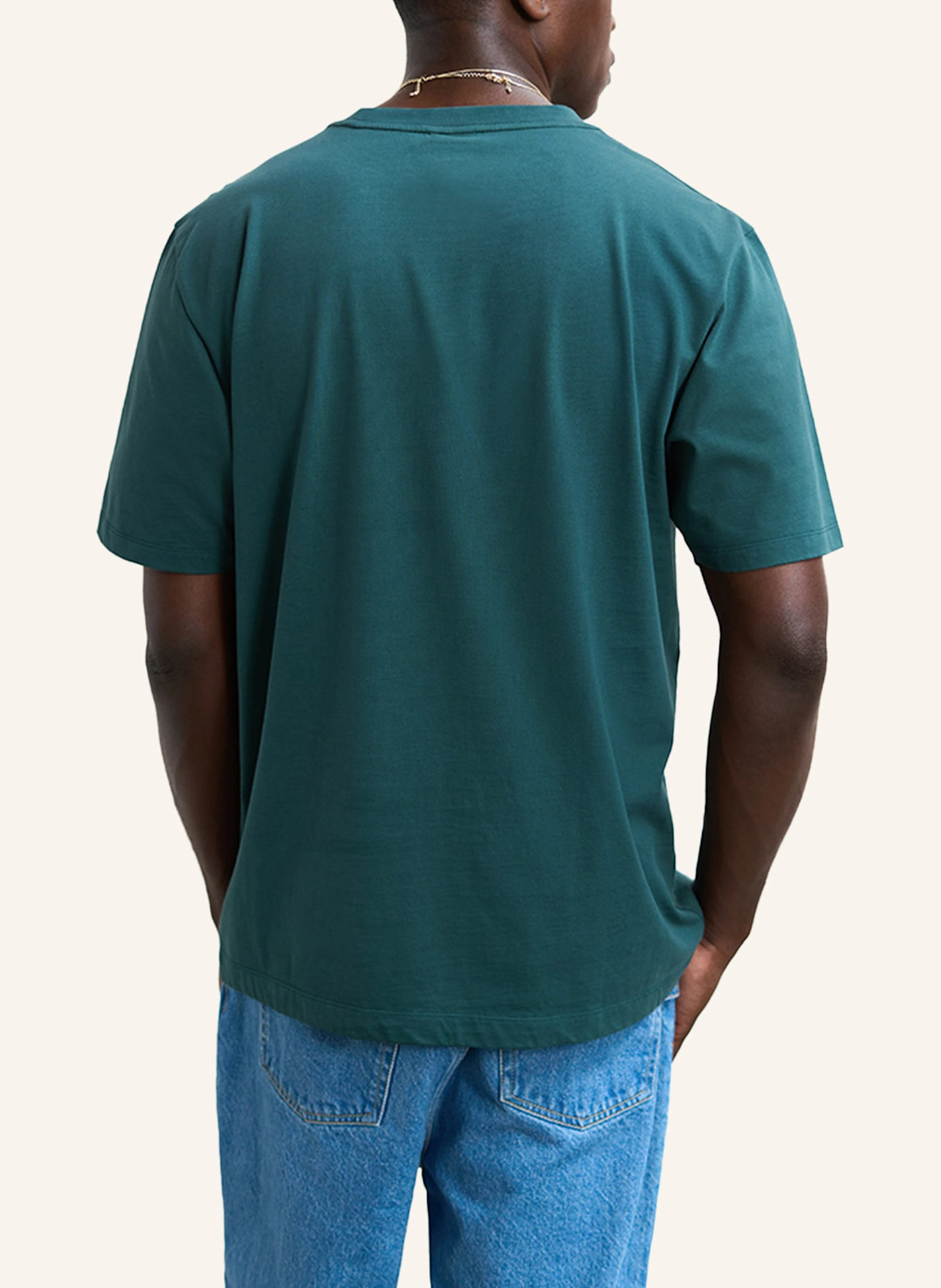 FILLING PIECES T-shirt GOWTU TONAL: DUNKELGRÜN