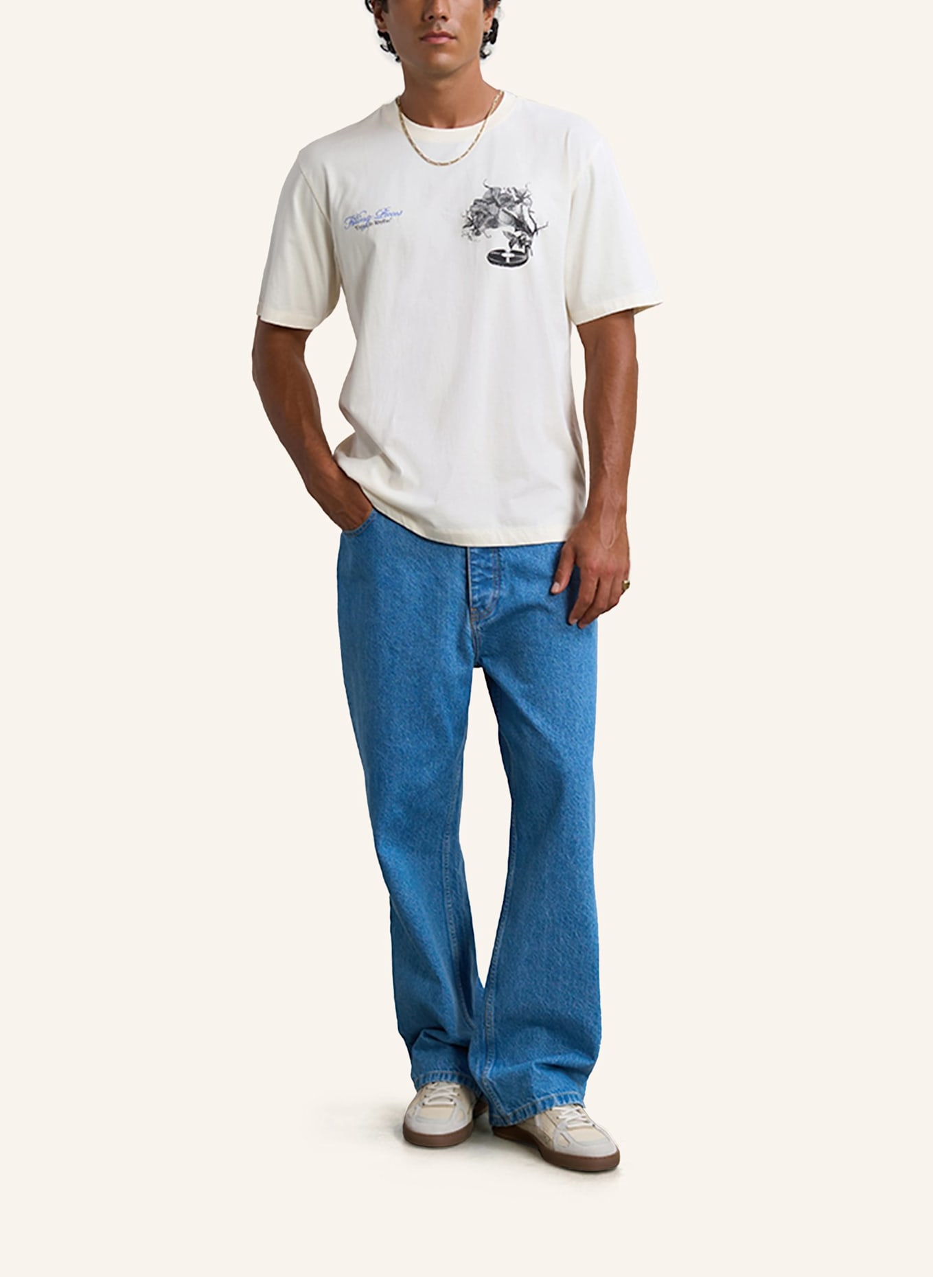 FILLING PIECES T-shirt GRAMOPHONE: WEISS