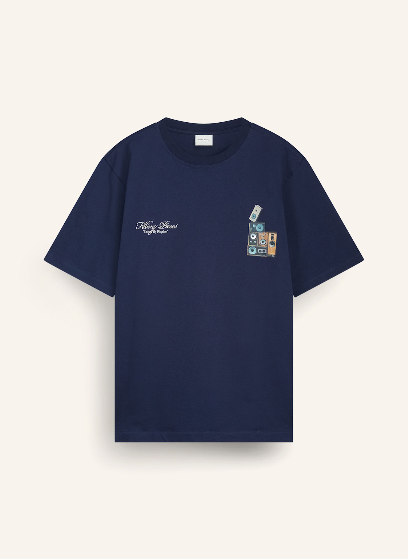 FILLING PIECES T-shirt Speaker Wall: DUNKELBLAU