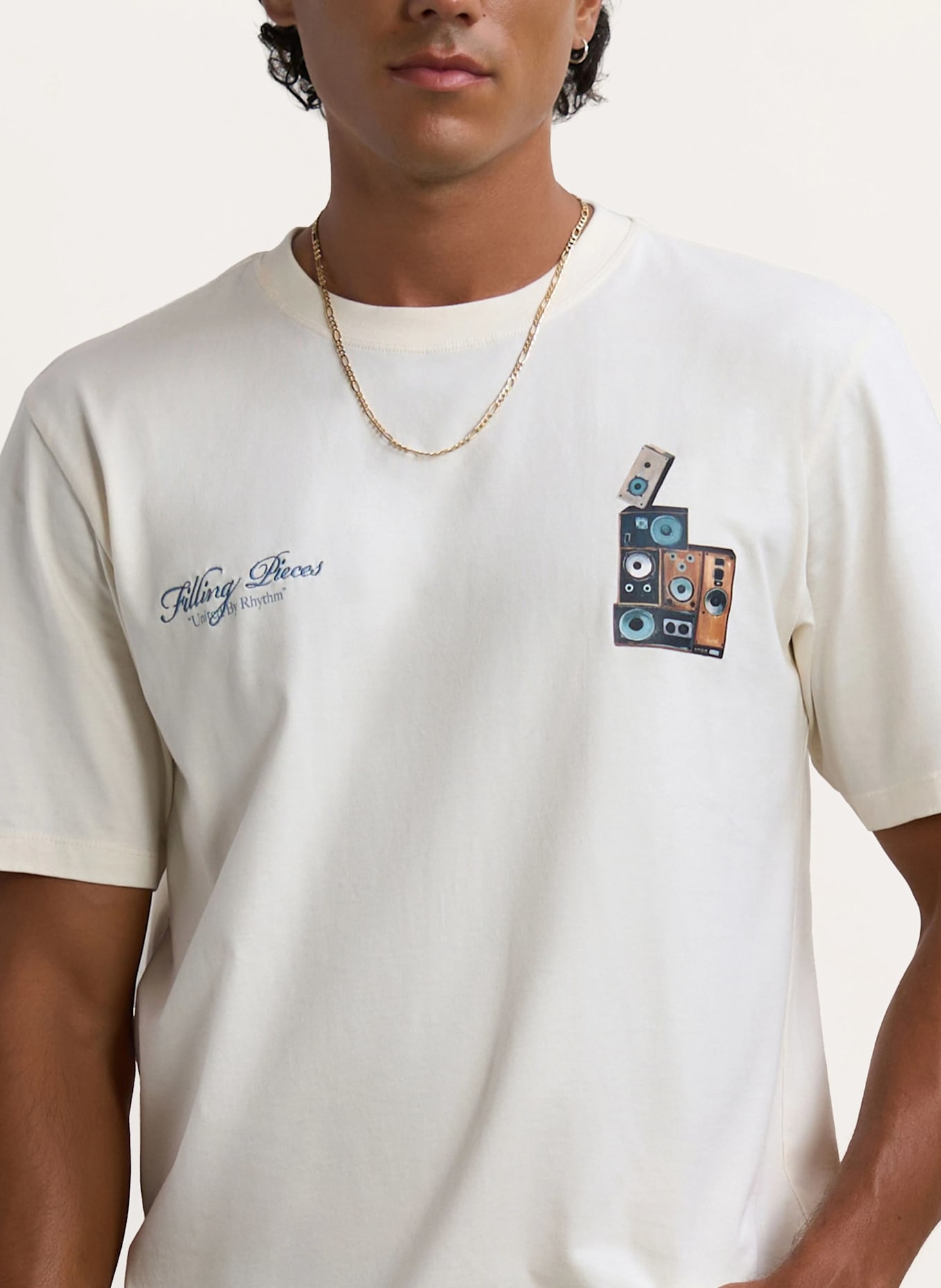 FILLING PIECES T-shirt Speaker Wall: WEISS