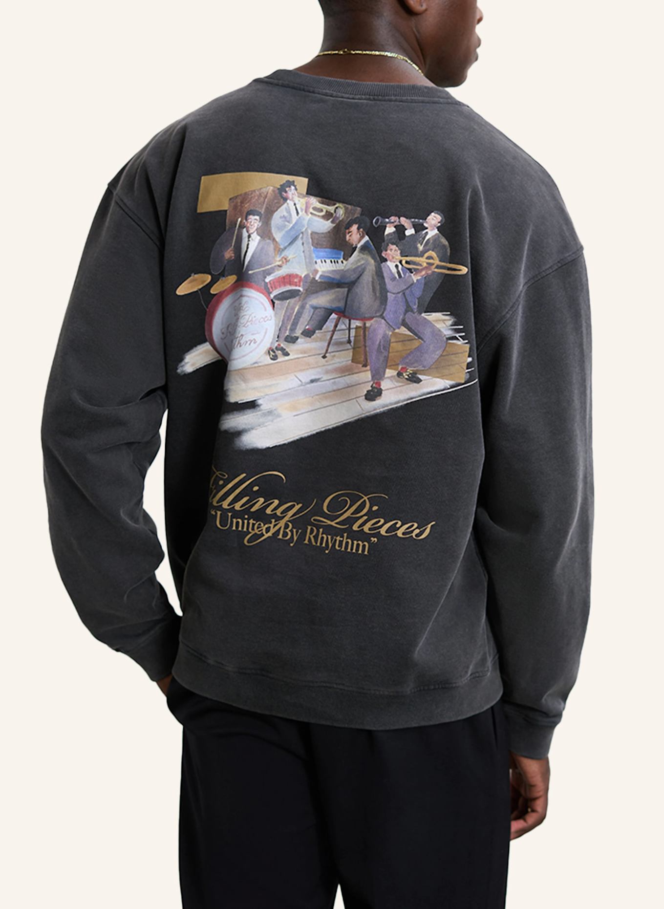 FILLING PIECES Sweatshirt Band: DUNKELGRAU