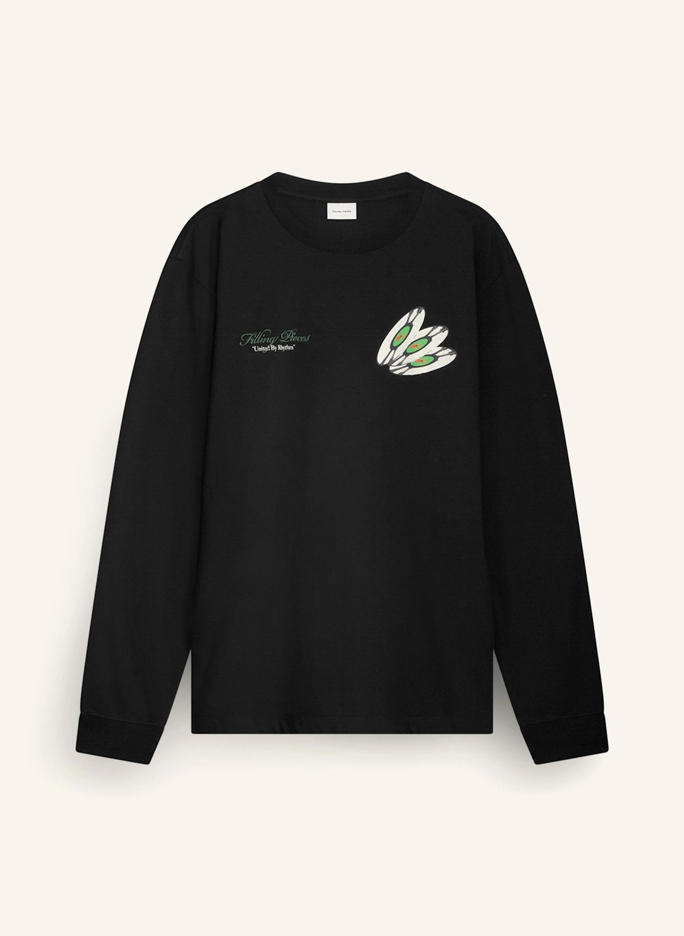 FILLING PIECES Longsleeve DJ: SCHWARZ