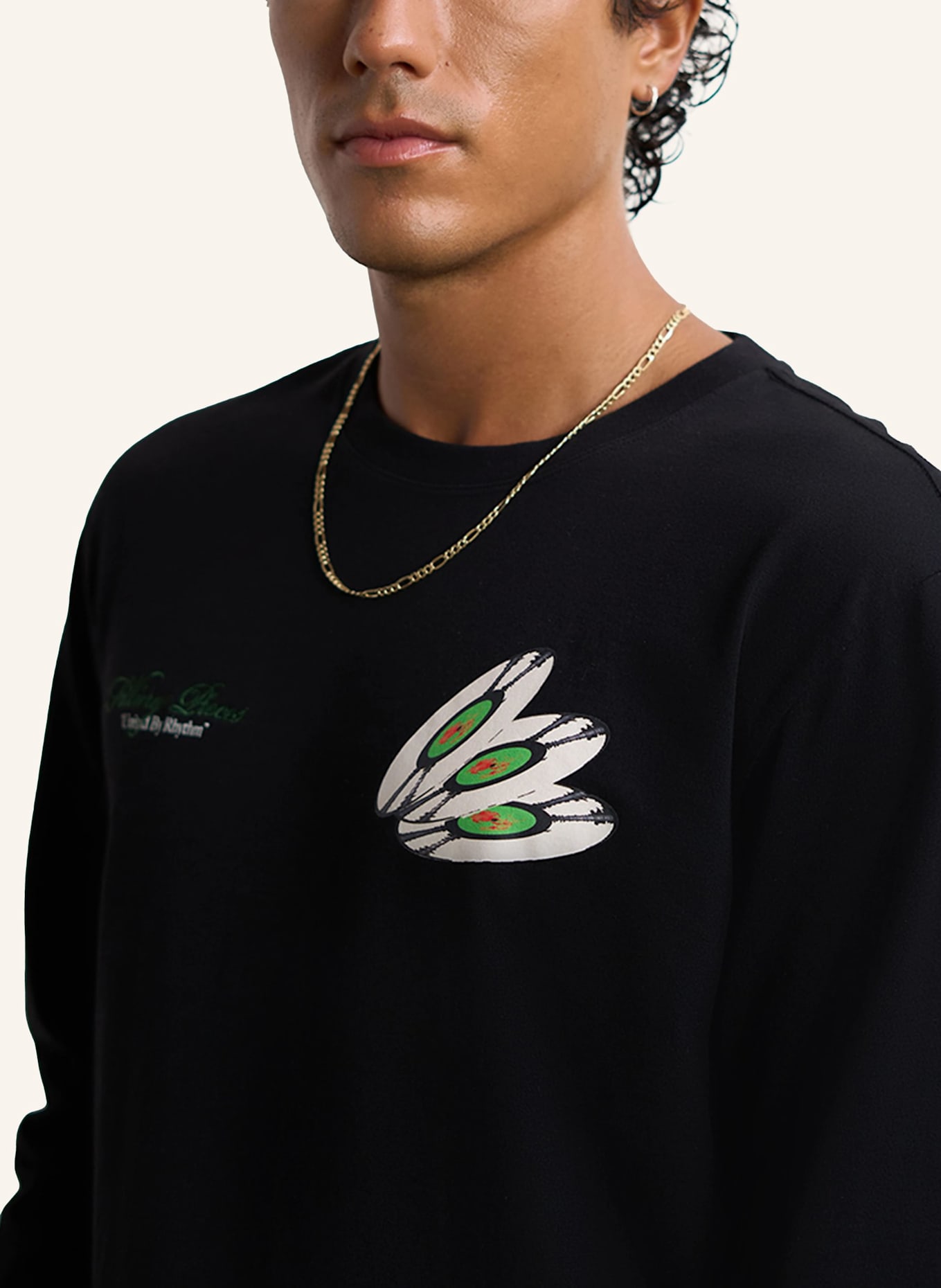 FILLING PIECES Longsleeve DJ: SCHWARZ