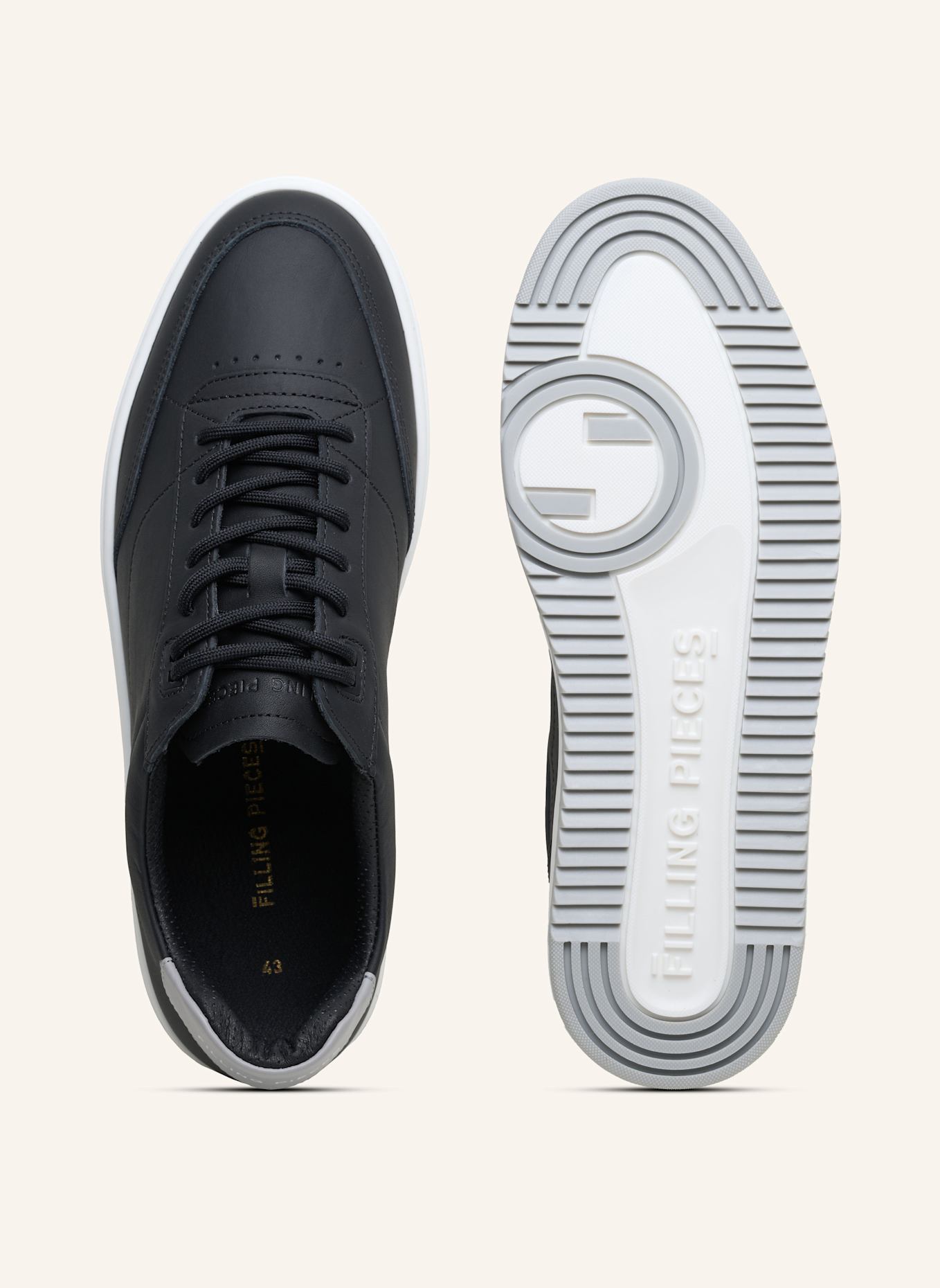 FILLING PIECES Sneaker MONDO TRIM: SCHWARZ