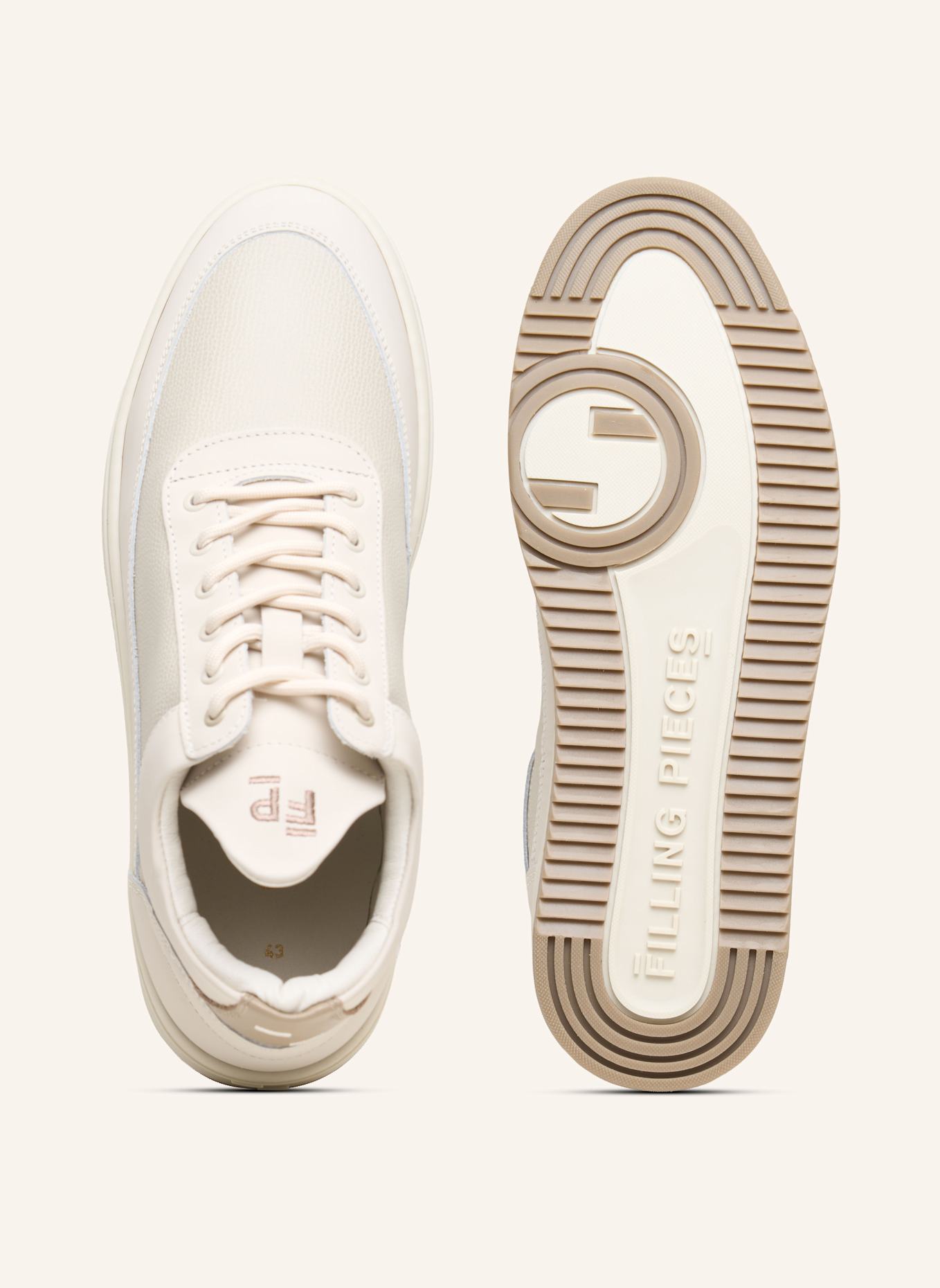 FILLING PIECES Low Top Sneaker TECH CRUMBS: TAUPE