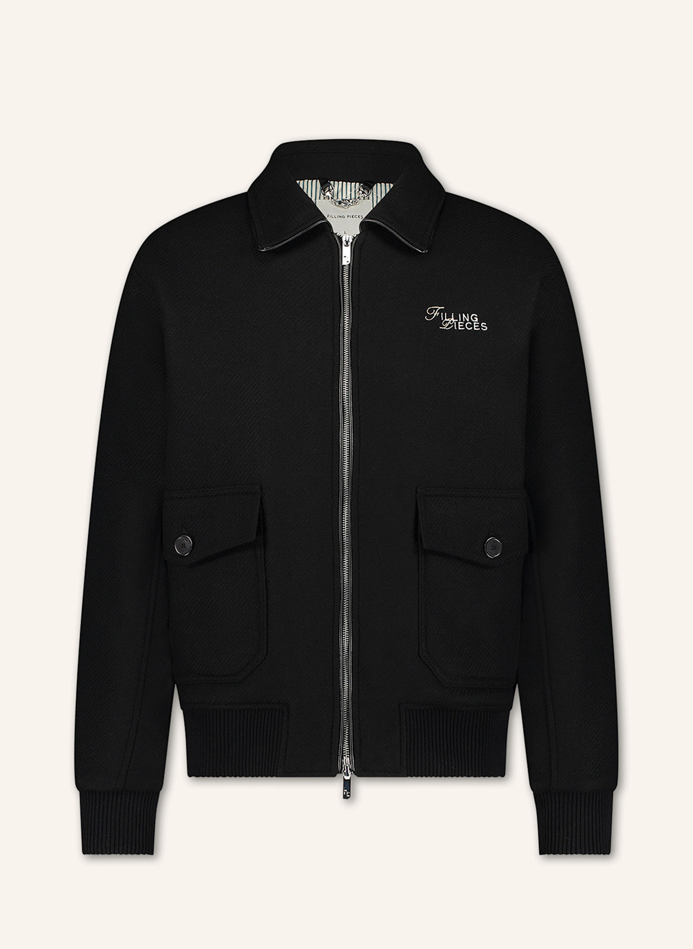 FILLING PIECES Fliegerjacke, Farbe: SCHWARZ (Bild 1)