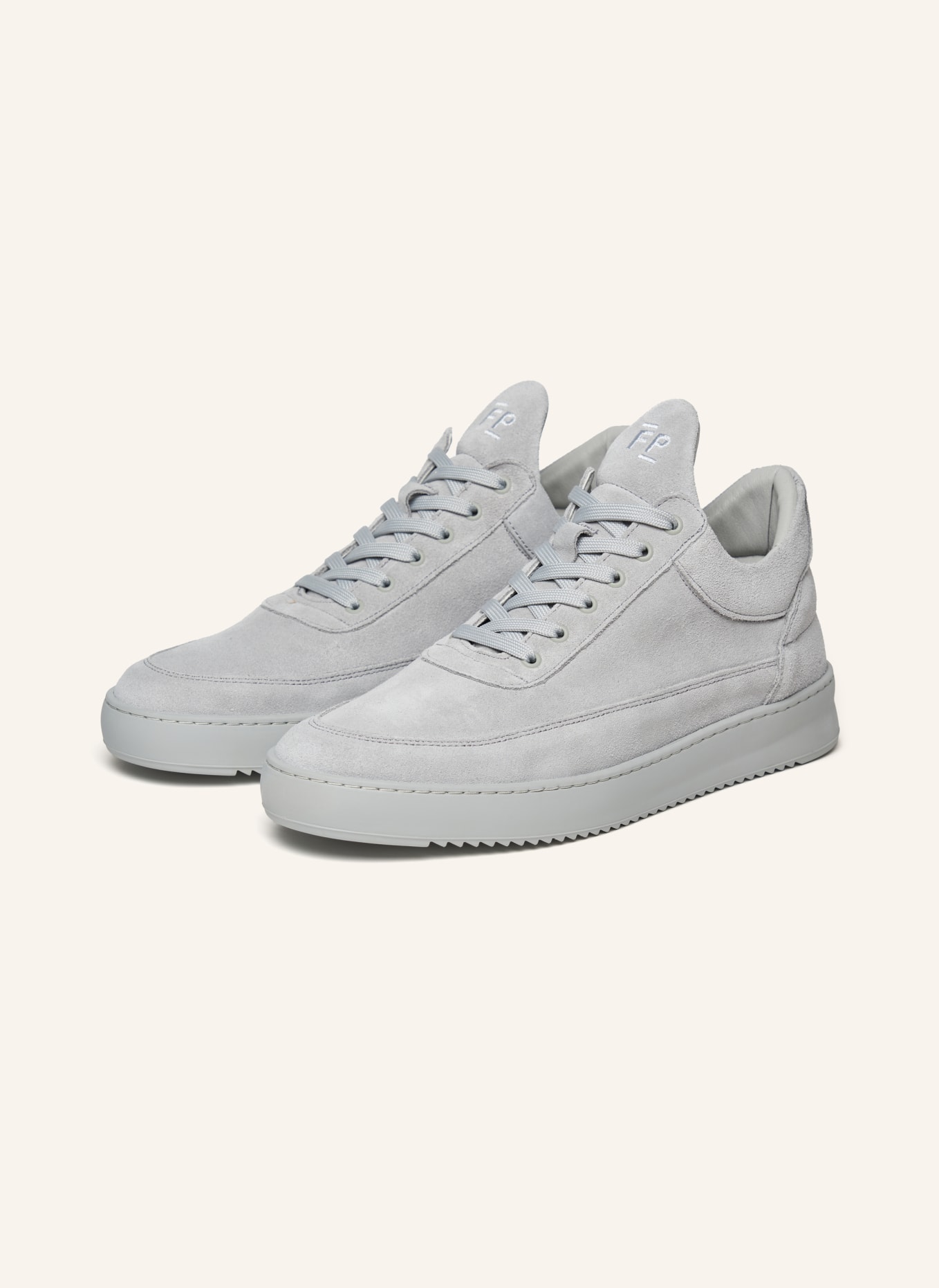 FILLING PIECES Low Top Sneaker SUEDE, Farbe: GRAU (Bild 1)