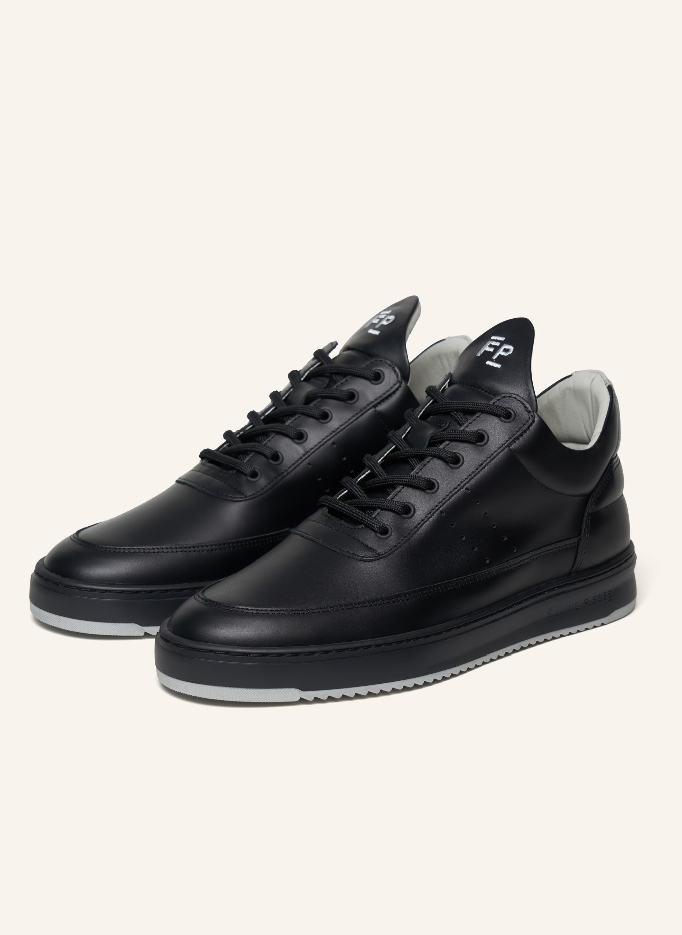 FILLING PIECES Low Top Sneaker BIANCO, Farbe: SCHWARZ (Bild 1)