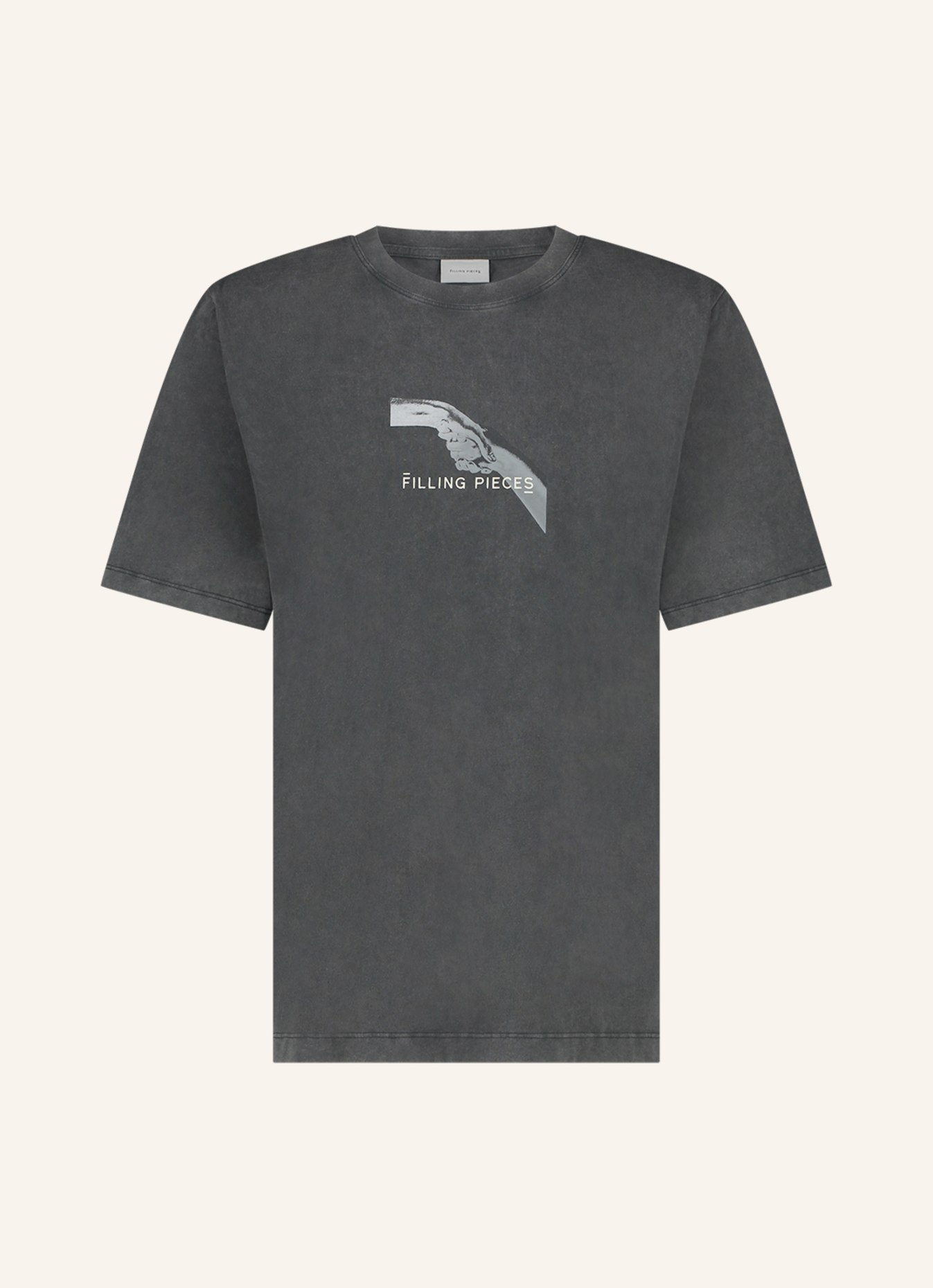 FILLING PIECES T-Shirt HANDSHAKE, Farbe: SCHWARZ (Bild 1)