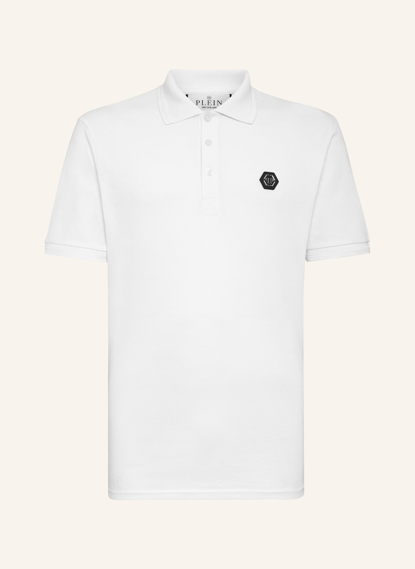 PHILIPP PLEIN Poloshirt GOTHIC PLEIN, Farbe: WEISS (Bild 1)