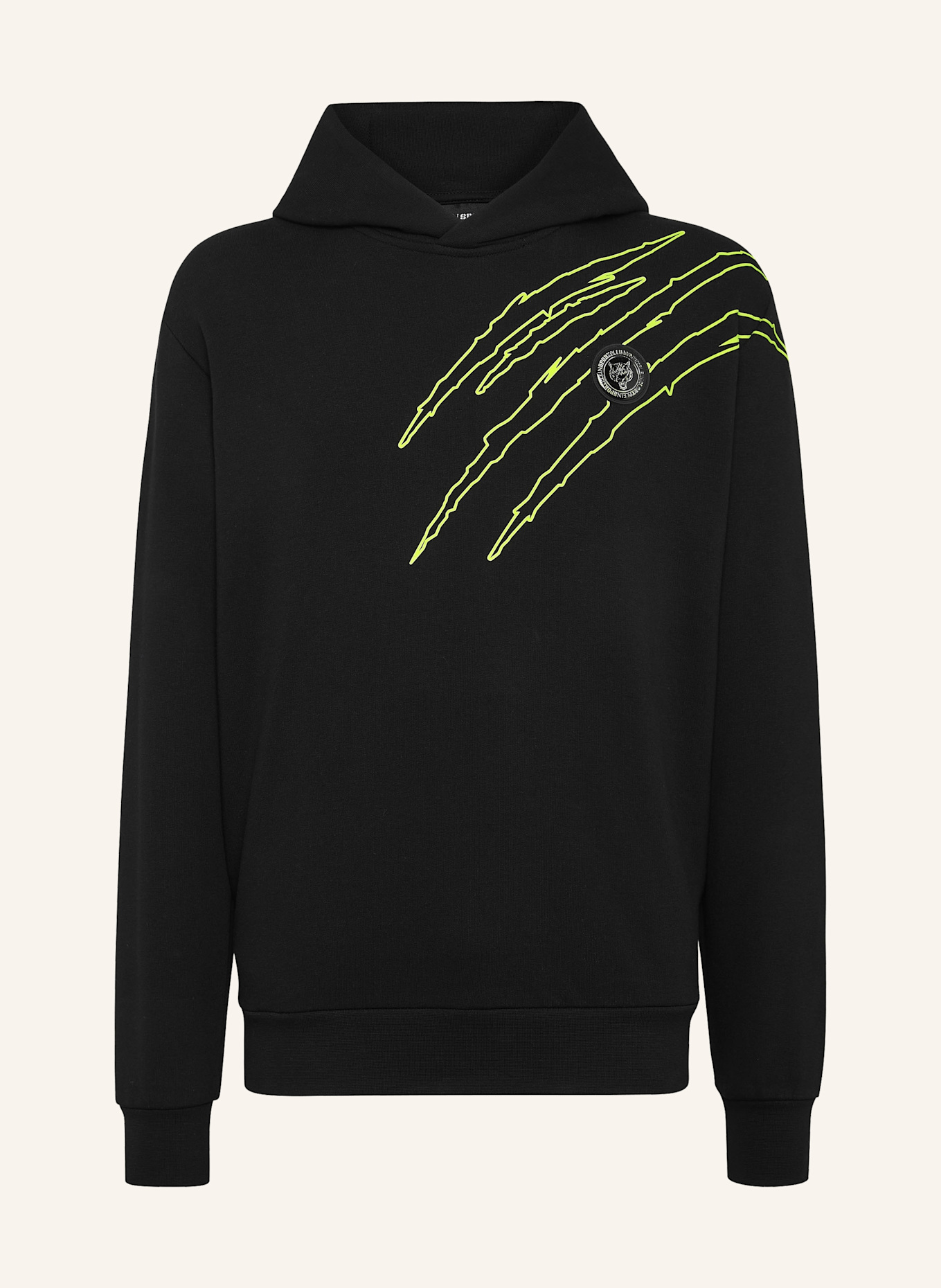 PLEIN SPORT Hoodie SCRATCH, Farbe: SCHWARZ (Bild 1)