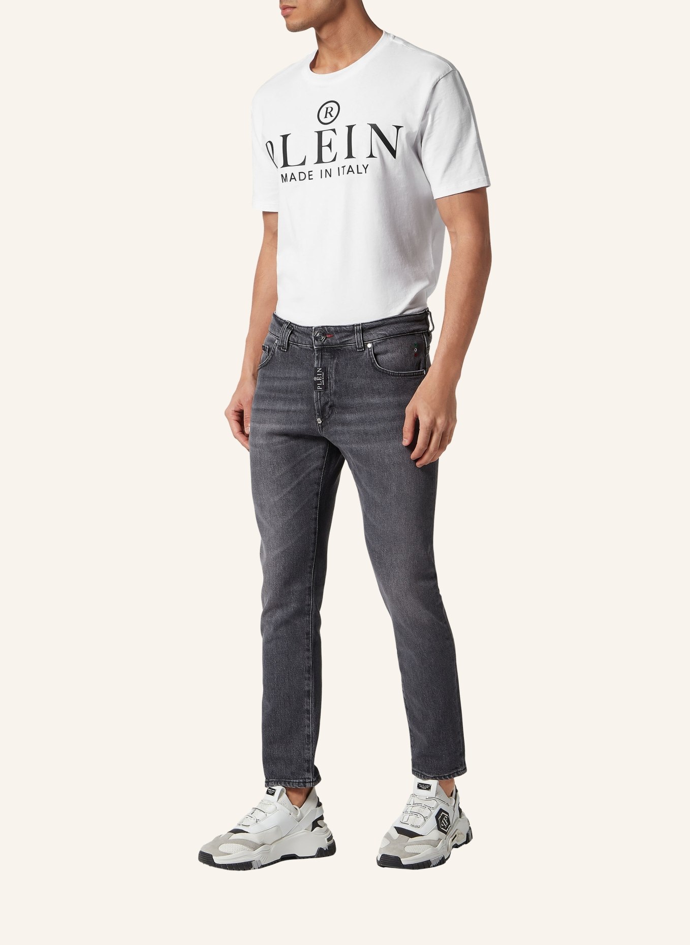 PHILIPP PLEIN Jeans Skinny Fit, Farbe: GRAU (Bild 4)