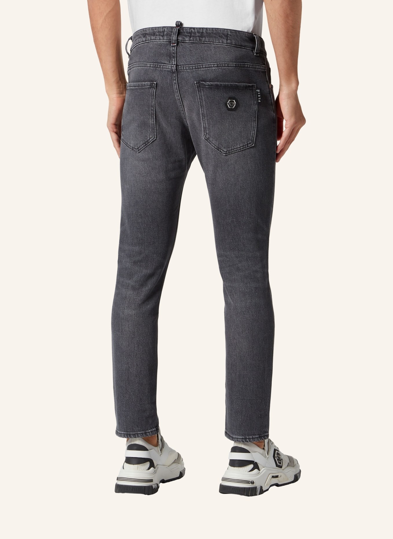 PHILIPP PLEIN Jeans Skinny Fit, Farbe: GRAU (Bild 2)