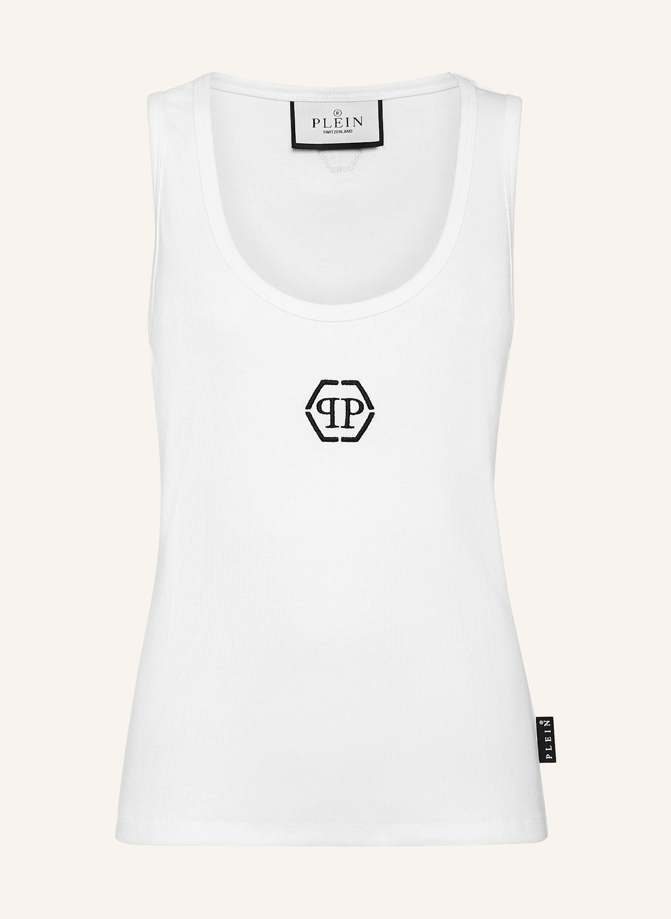 PHILIPP PLEIN Tanktop HEXAGON, Farbe: WEISS (Bild 1)