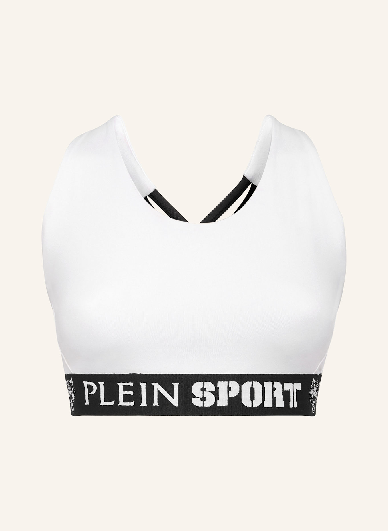 PLEIN SPORT Cropped Top, Farbe: WEISS (Bild 1)