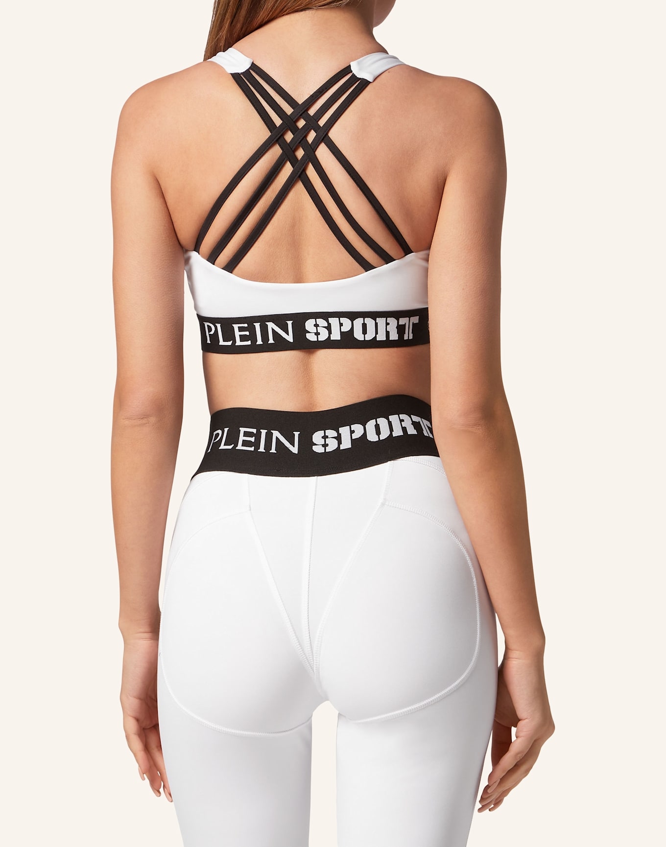 PLEIN SPORT Cropped Top, Farbe: WEISS (Bild 2)