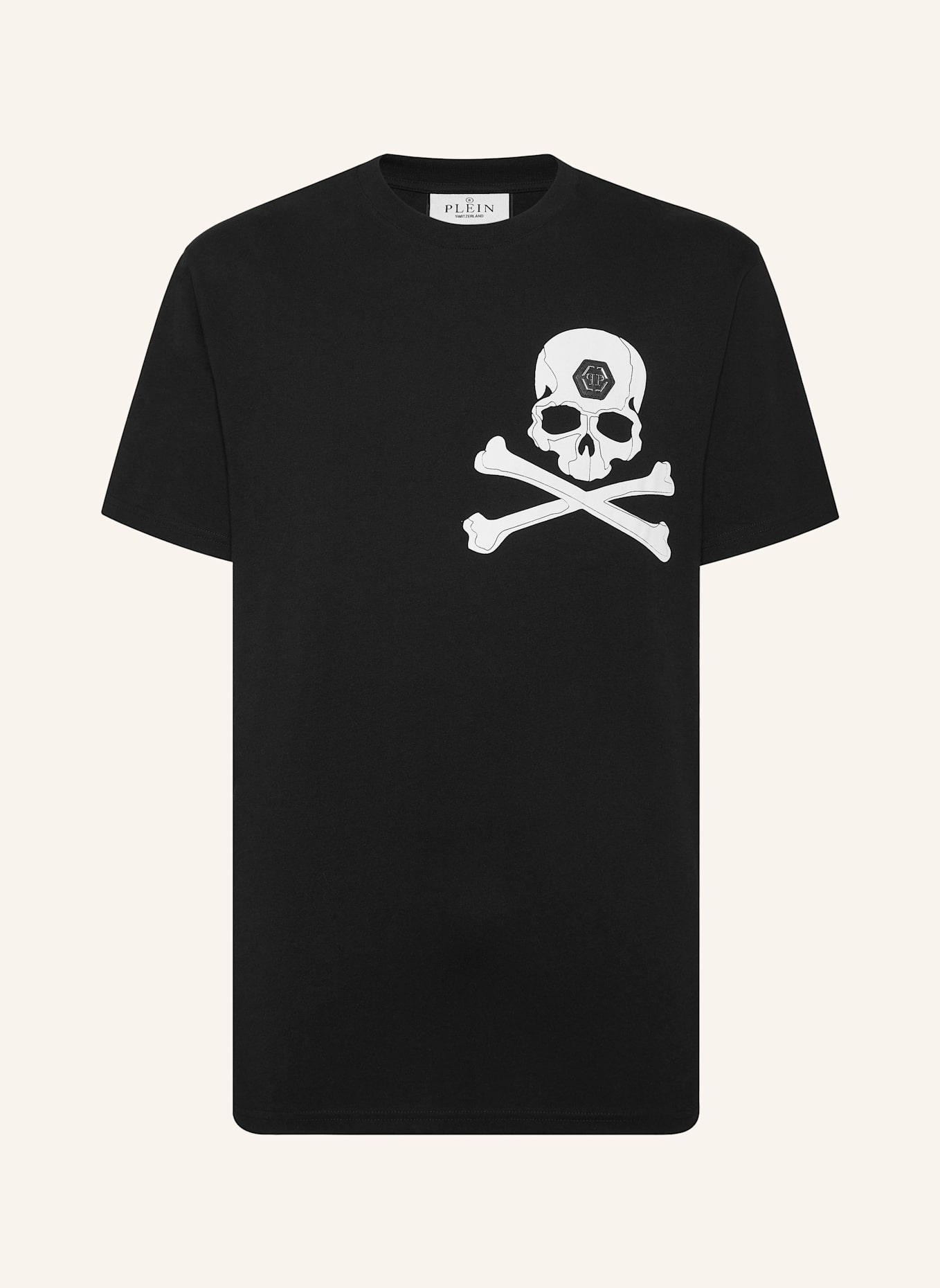 PHILIPP PLEIN PHILIPP PLEIN T-Shirt SKULL&BONES, Farbe: SCHWARZ (Bild 1)