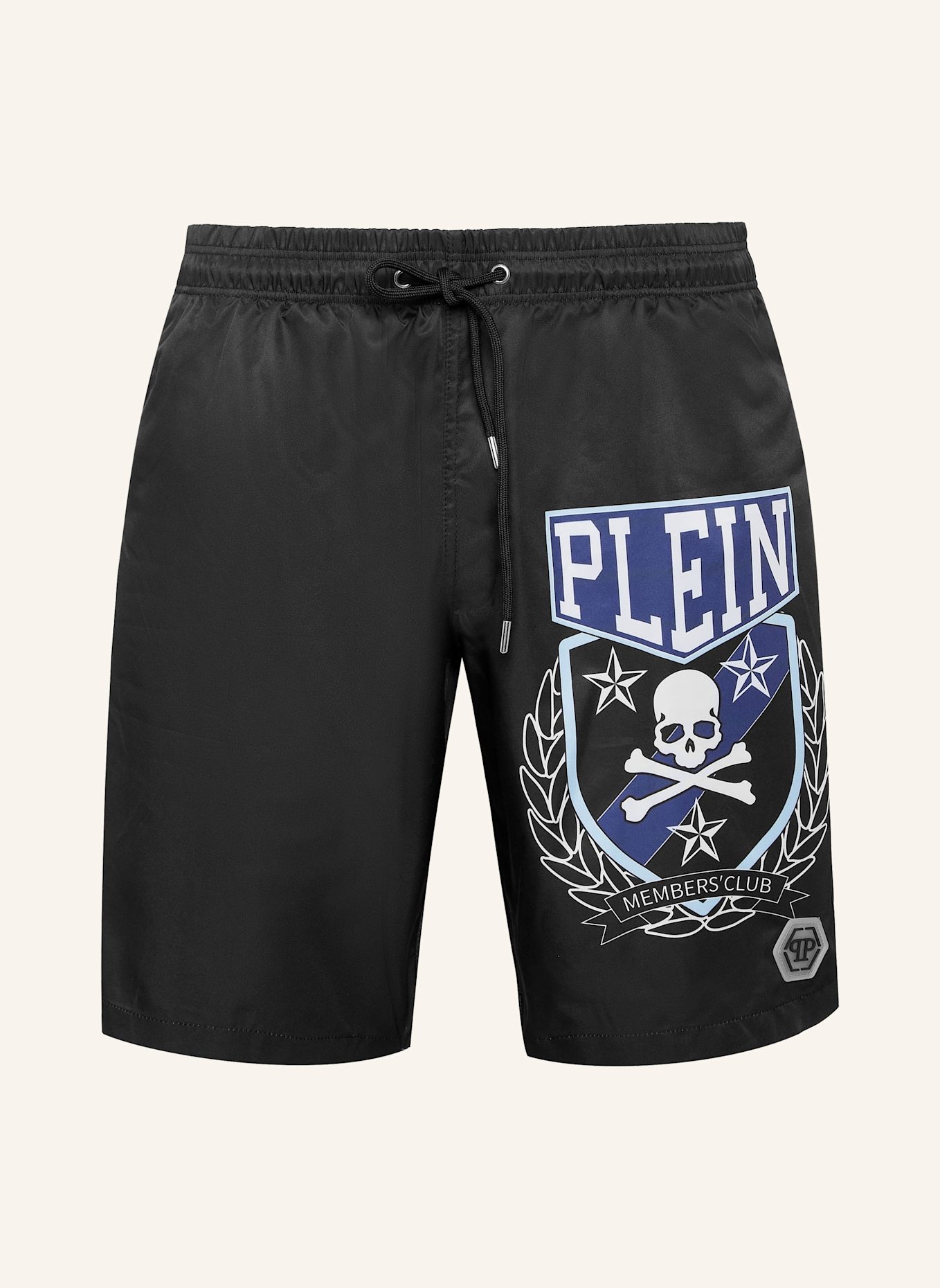 PHILIPP PLEIN Badeshorts SKULL&BONES, Farbe: SCHWARZ (Bild 1)