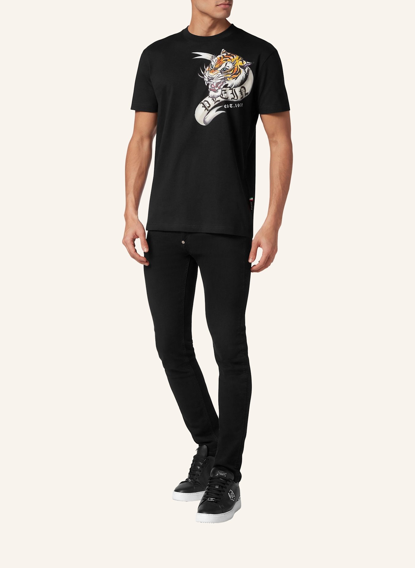 PHILIPP PLEIN T-Shirt TATTOO, Farbe: SCHWARZ (Bild 4)