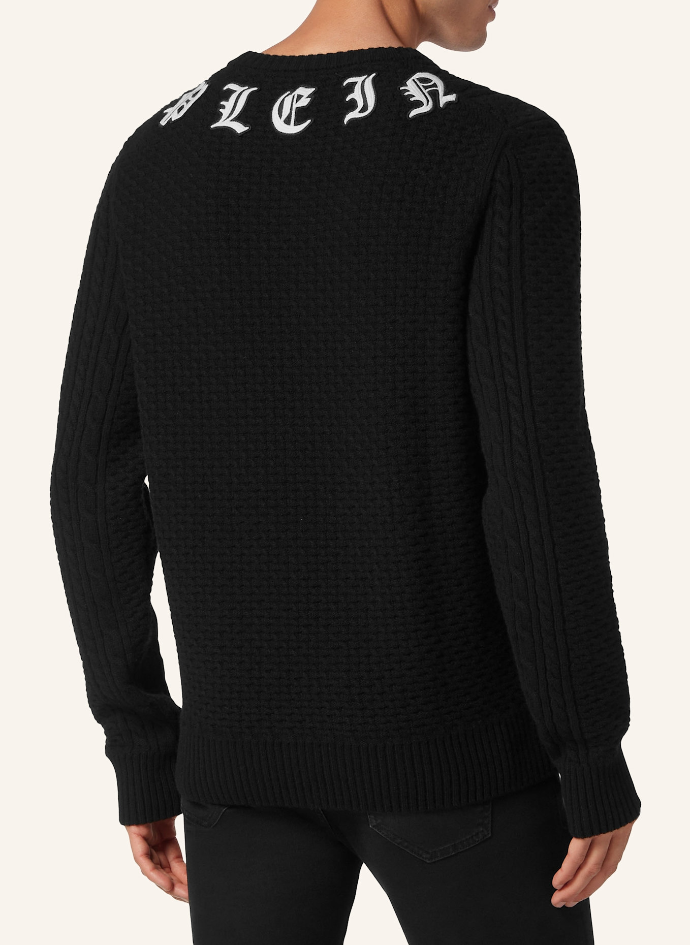 PHILIPP PLEIN Pullover MONOGRAM, Farbe: SCHWARZ (Bild 2)