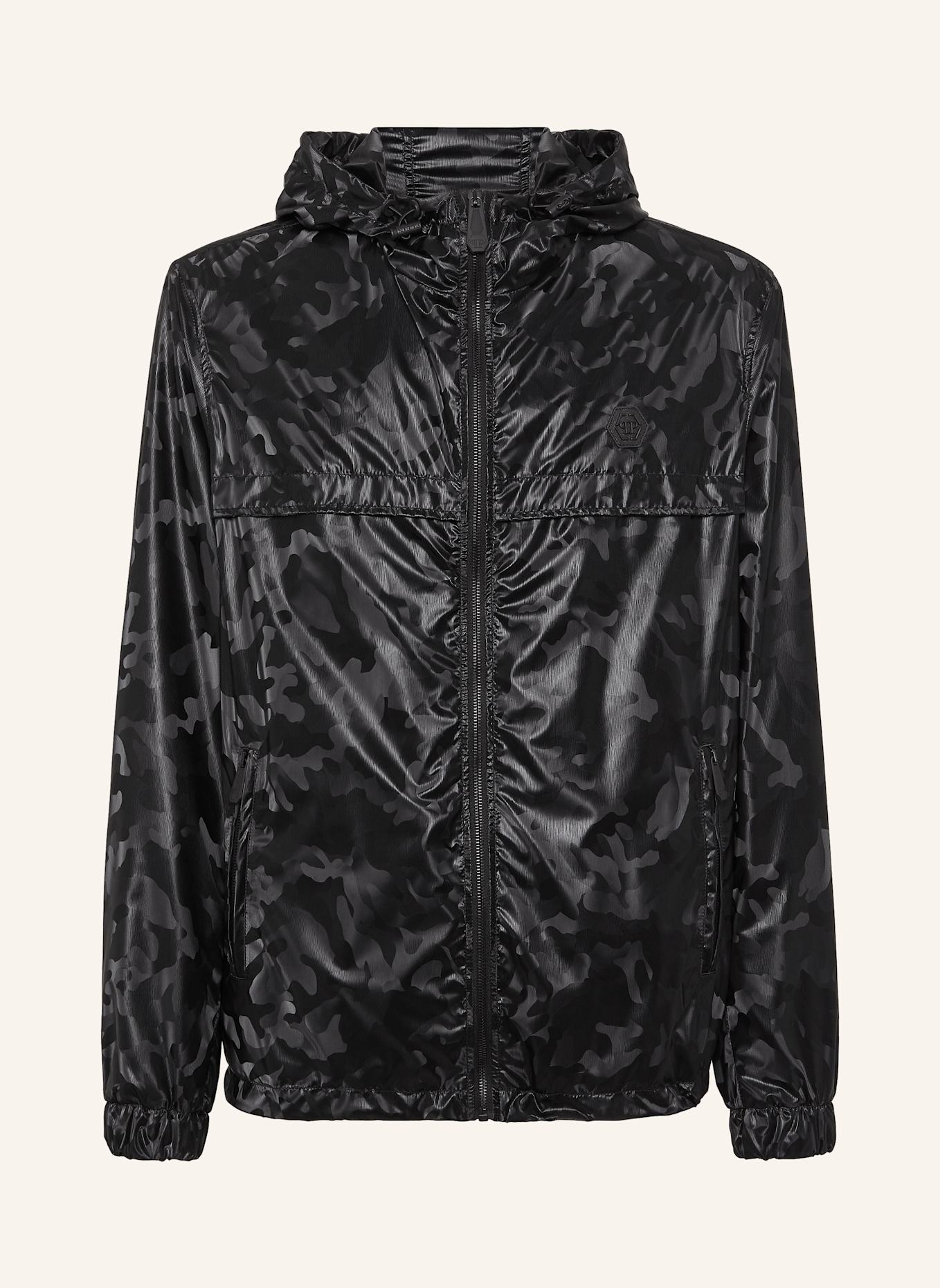 PHILIPP PLEIN Windbreaker CAMOUFLAGE, Farbe: SCHWARZ (Bild 1)