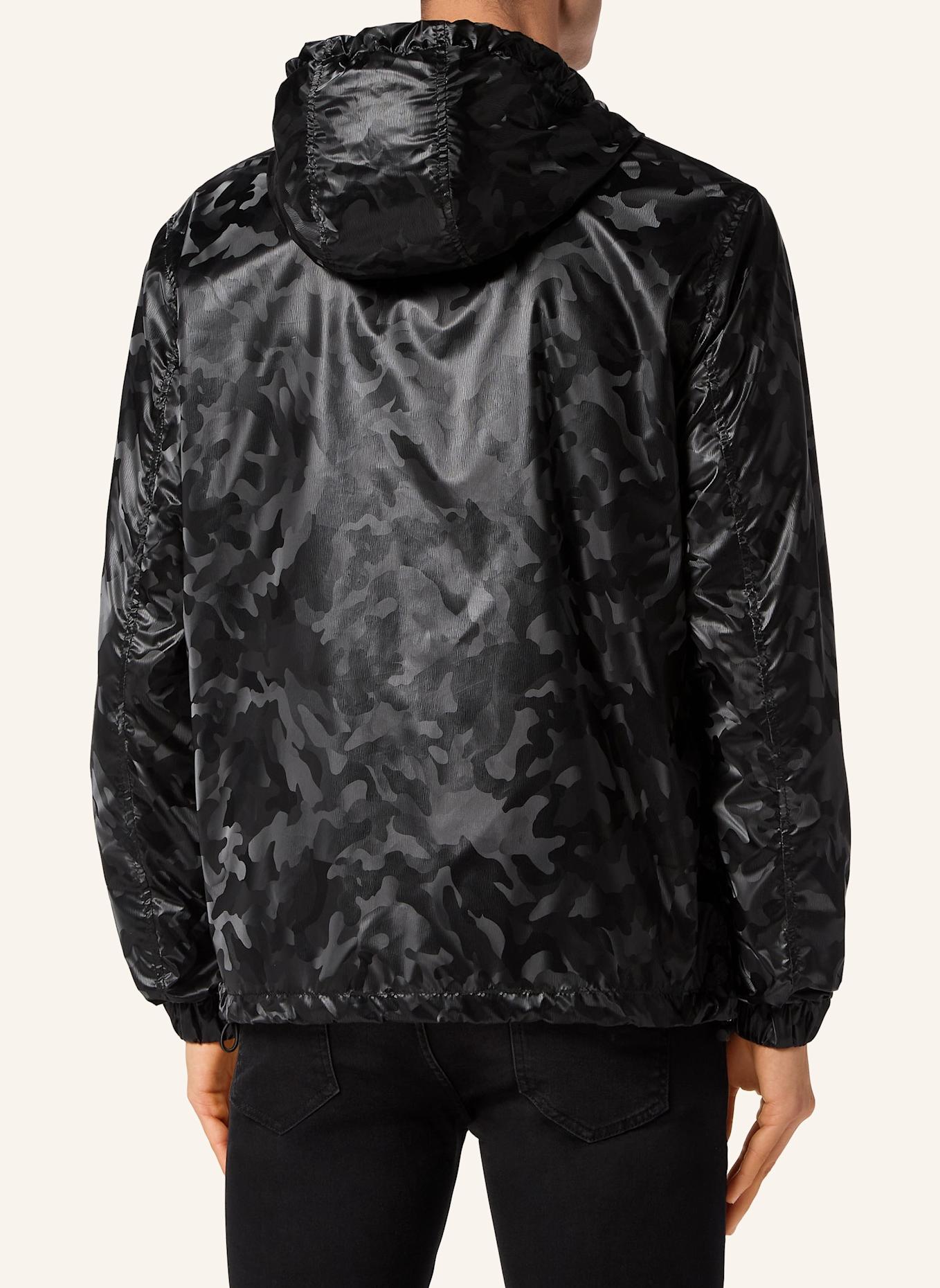 PHILIPP PLEIN Windbreaker CAMOUFLAGE, Farbe: SCHWARZ (Bild 2)