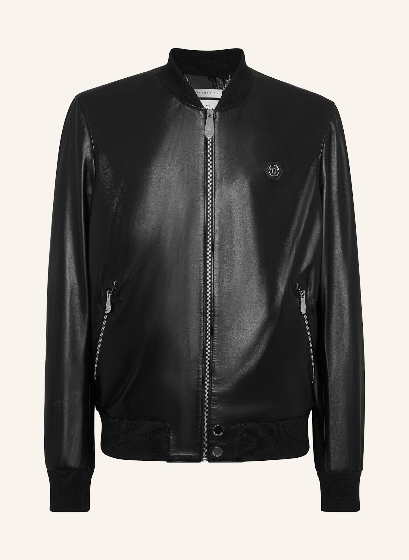 PHILIPP PLEIN Lederblouson, Farbe: SCHWARZ (Bild 1)