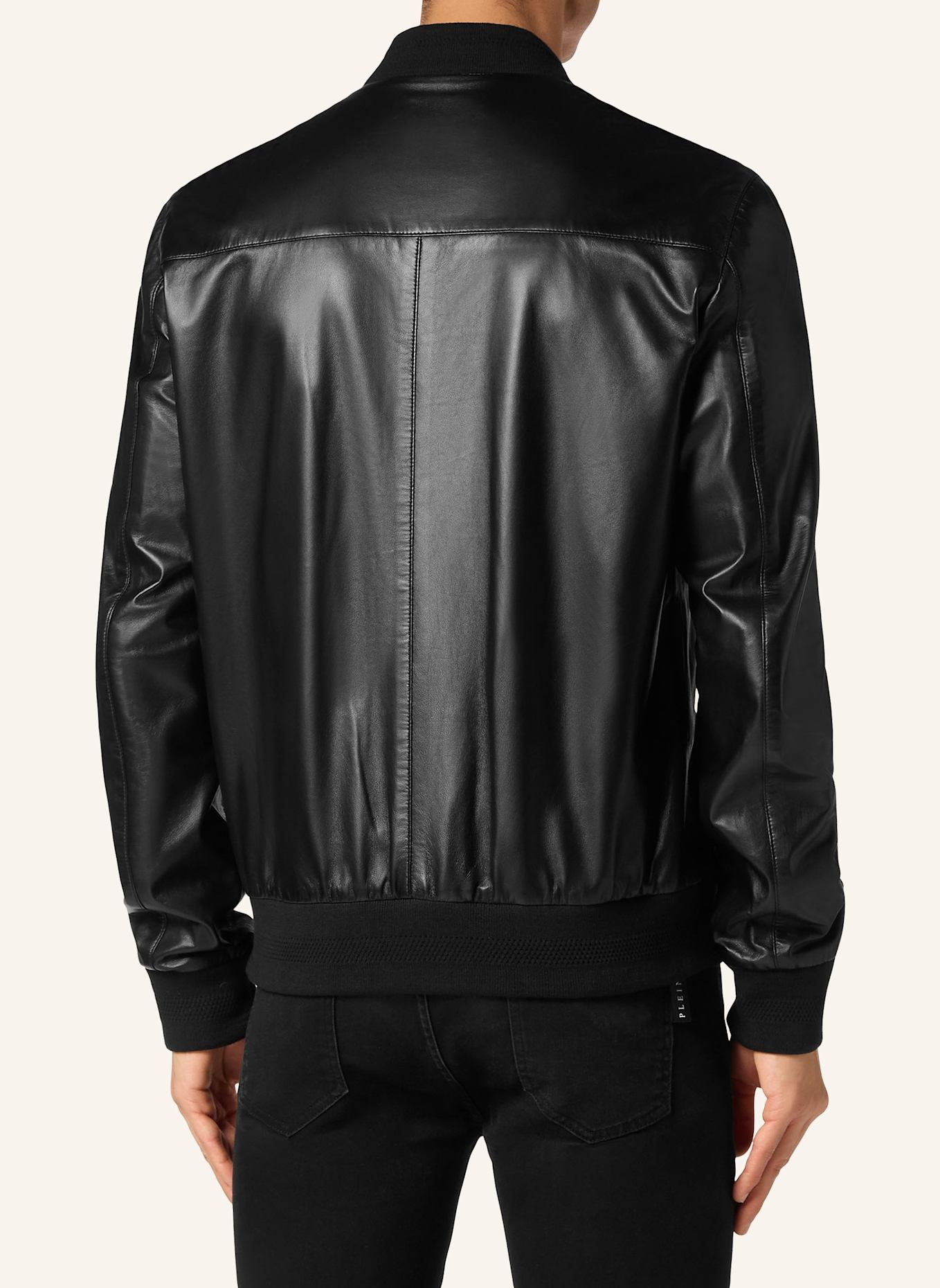 PHILIPP PLEIN Lederblouson, Farbe: SCHWARZ (Bild 2)