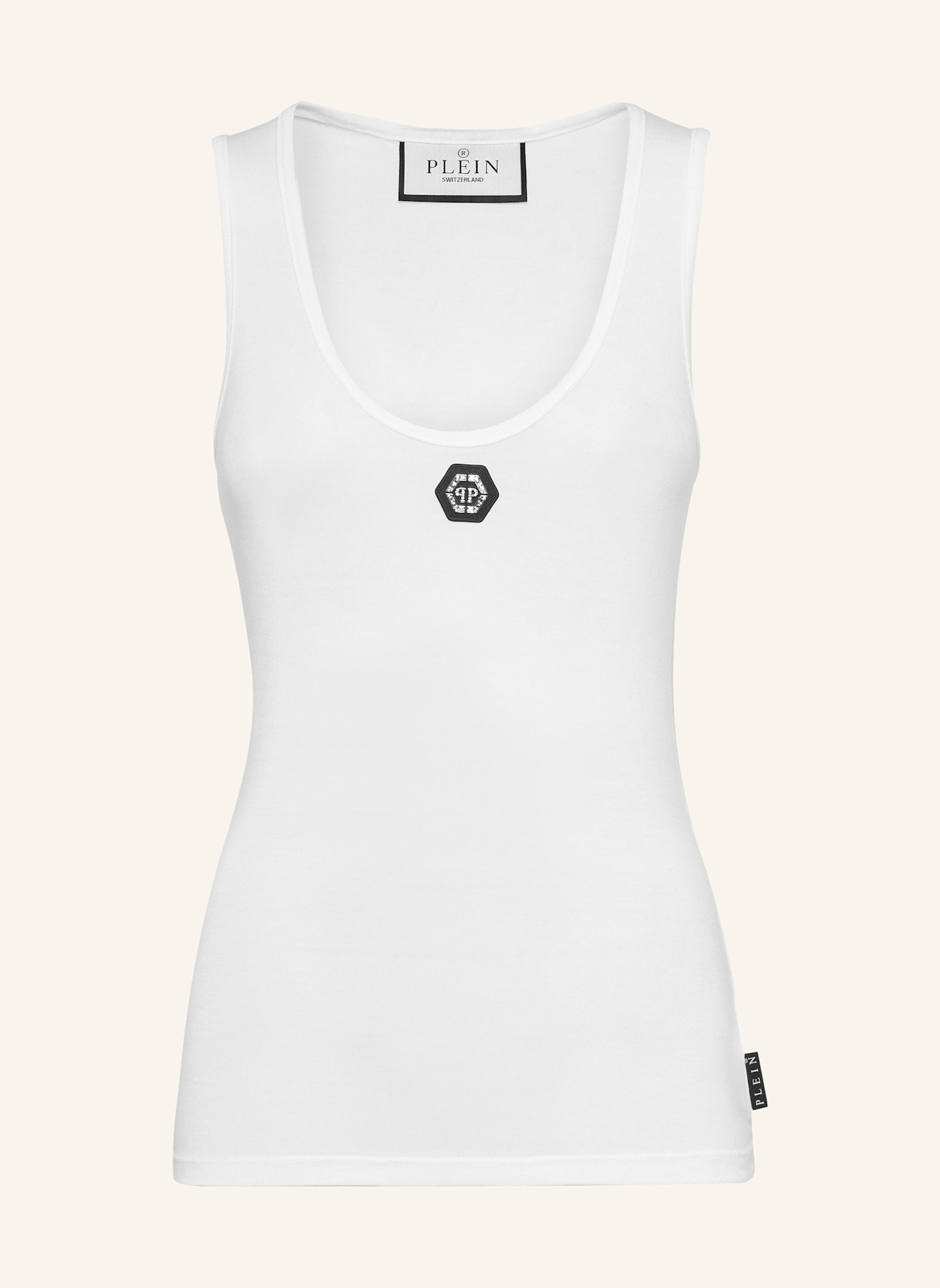 PHILIPP PLEIN Tanktop, Farbe: WEISS (Bild 1)