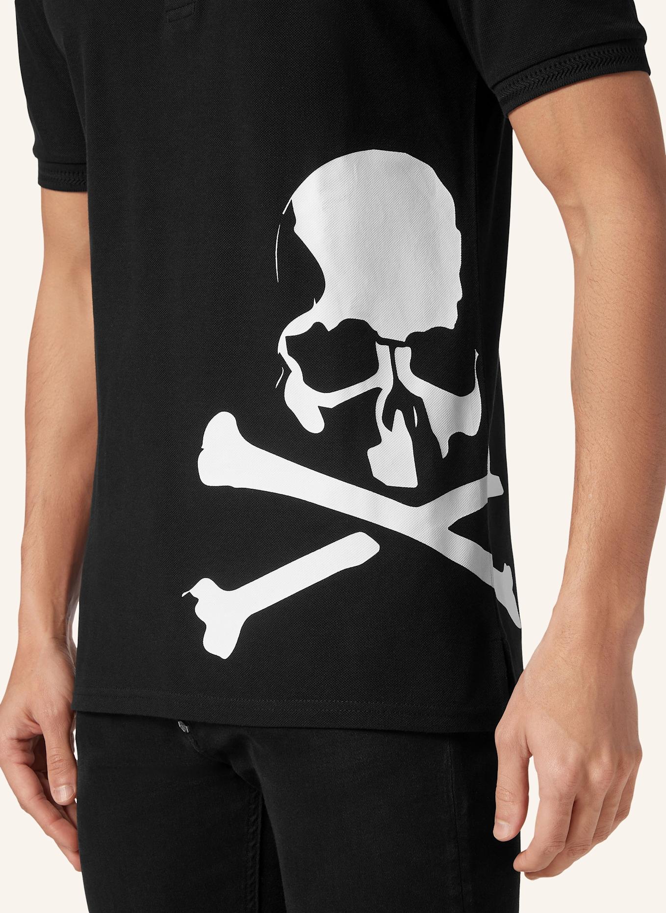 PHILIPP PLEIN Poloshirt SKULL&BONES, Farbe: SCHWARZ (Bild 3)