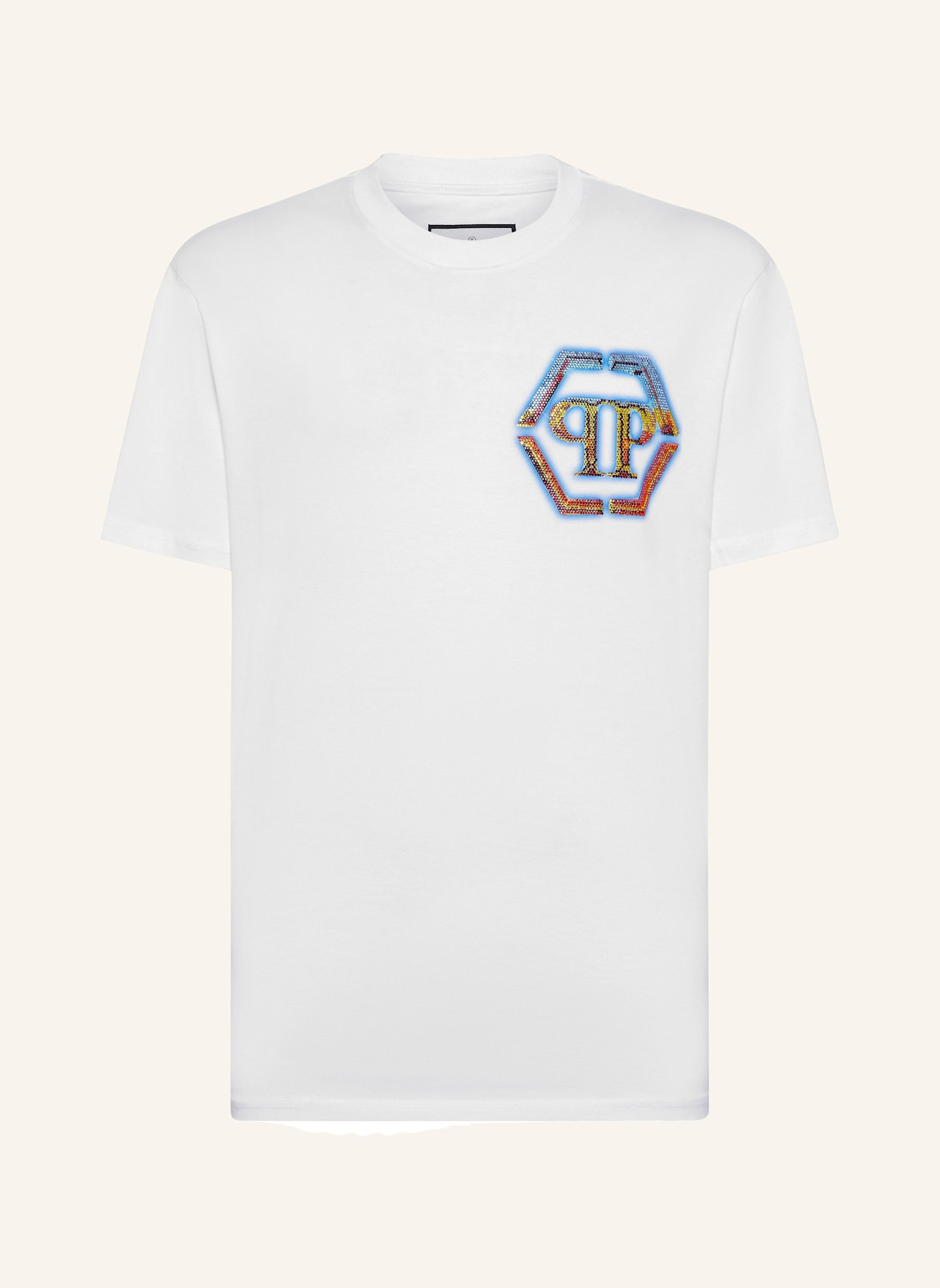 PHILIPP PLEIN T-Shirt HEXAGON, Farbe: WEISS (Bild 1)